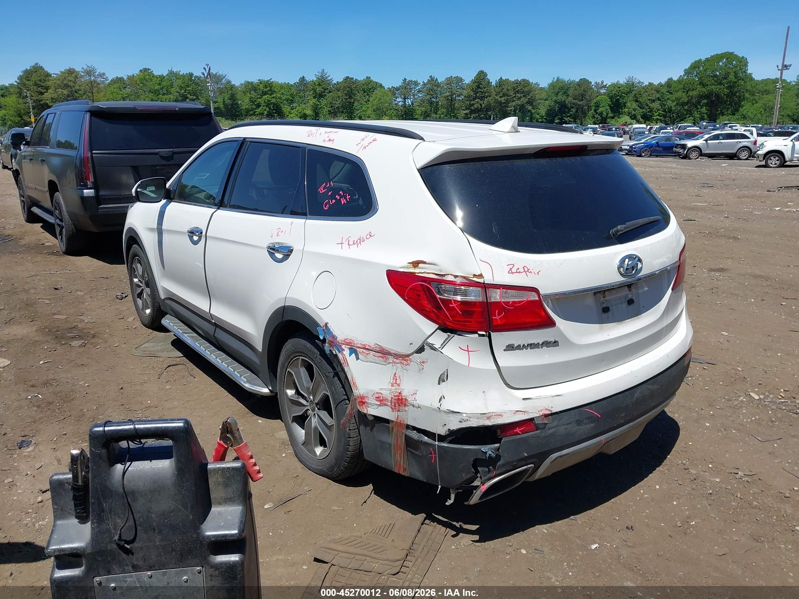 2016 Hyundai Santa Fe Se Белый vin: KM8SM4HF6GU153557