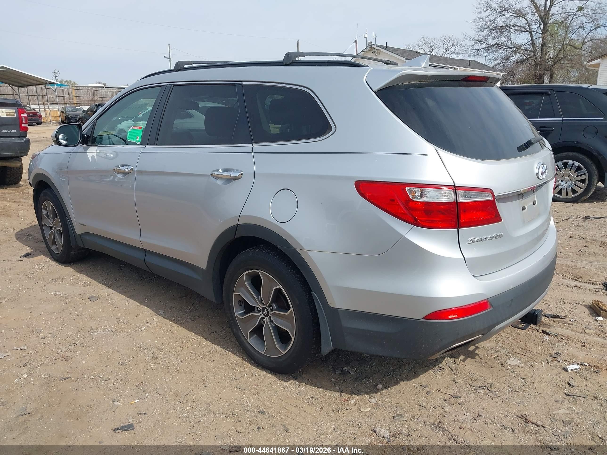 2014 Hyundai Santa Fe Gls Silver vin: KM8SM4HF7EU039323