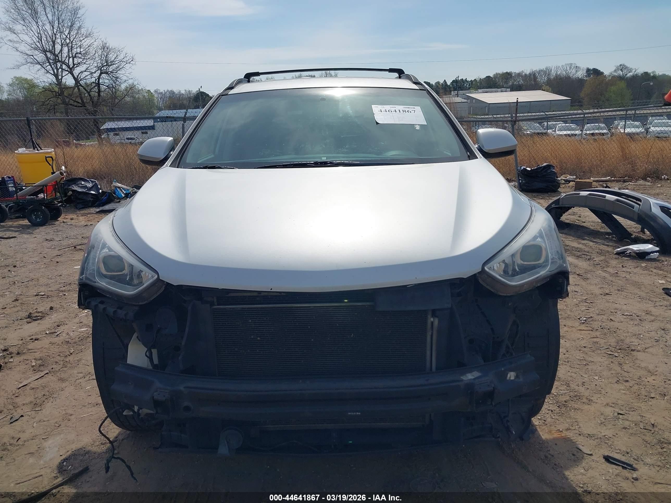 2014 Hyundai Santa Fe Gls Silver vin: KM8SM4HF7EU039323