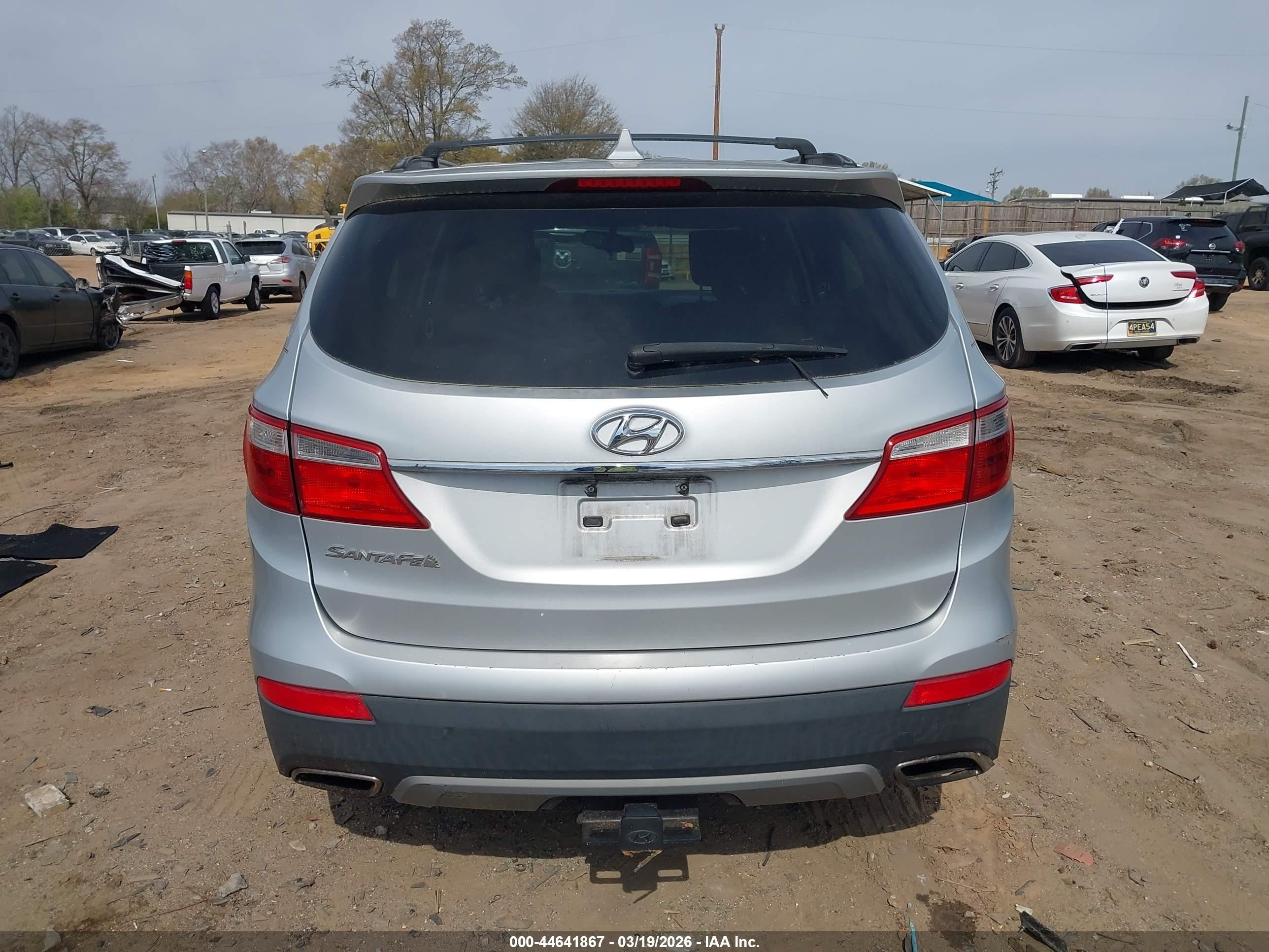 2014 Hyundai Santa Fe Gls Silver vin: KM8SM4HF7EU039323
