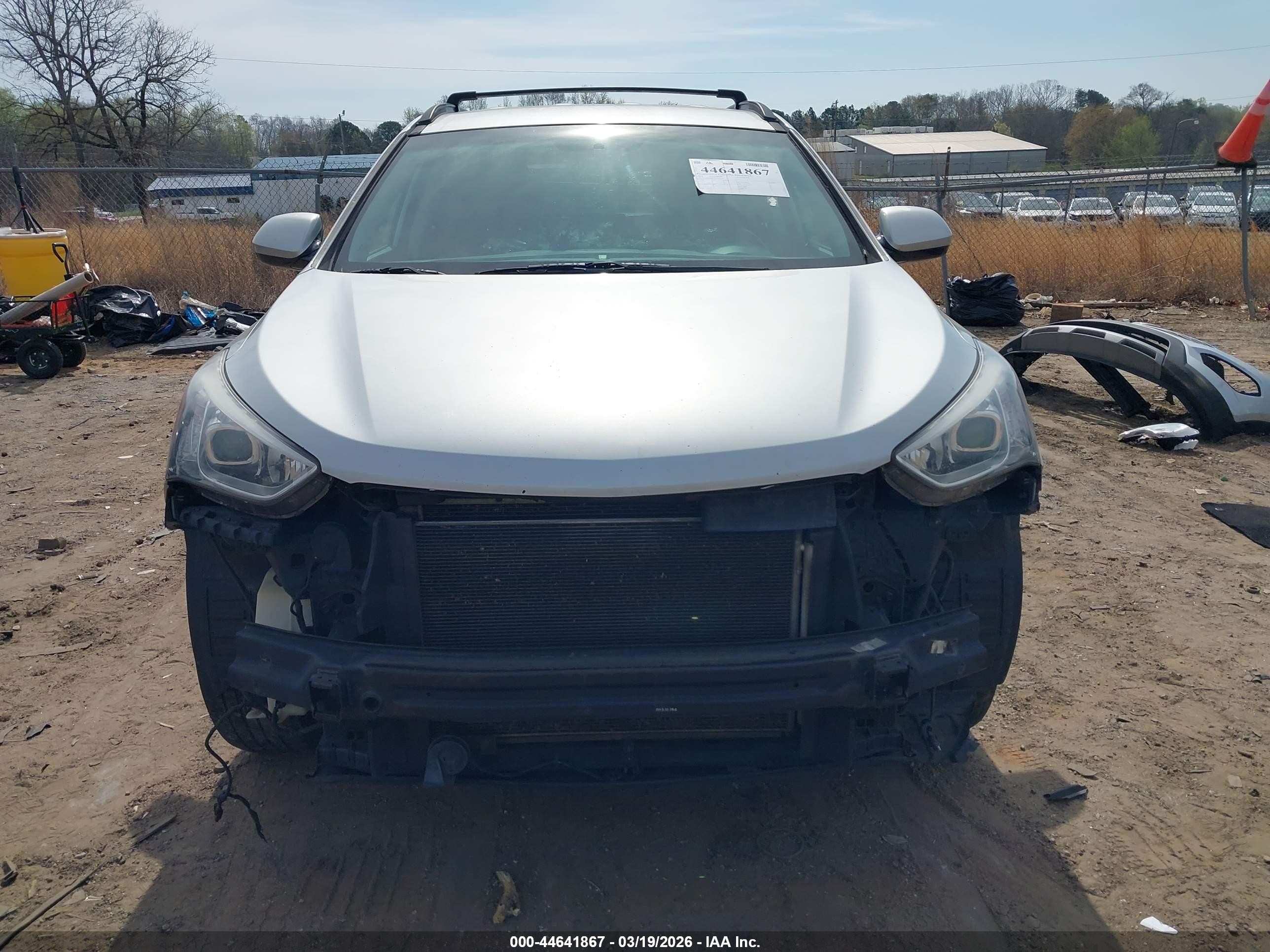 2014 Hyundai Santa Fe Gls Silver vin: KM8SM4HF7EU039323