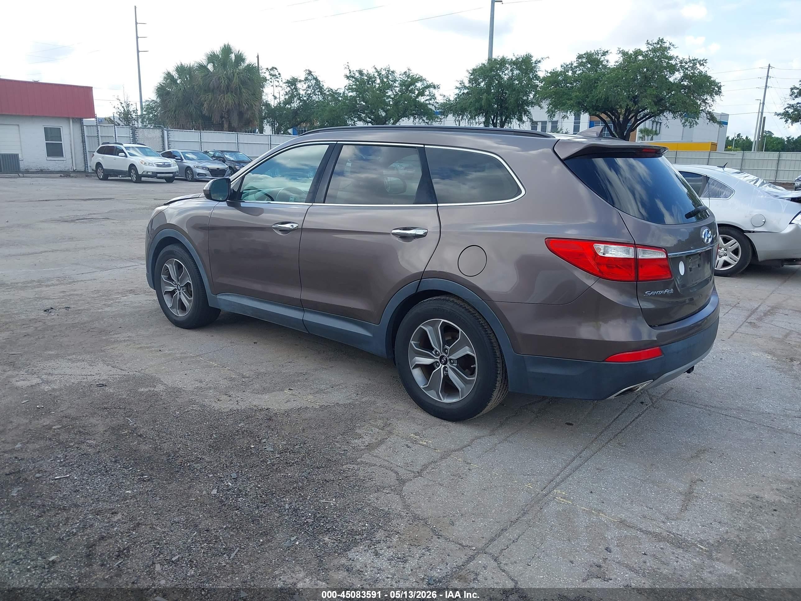 2015 Hyundai Santa Fe Gls Серый vin: KM8SM4HF7FU089303