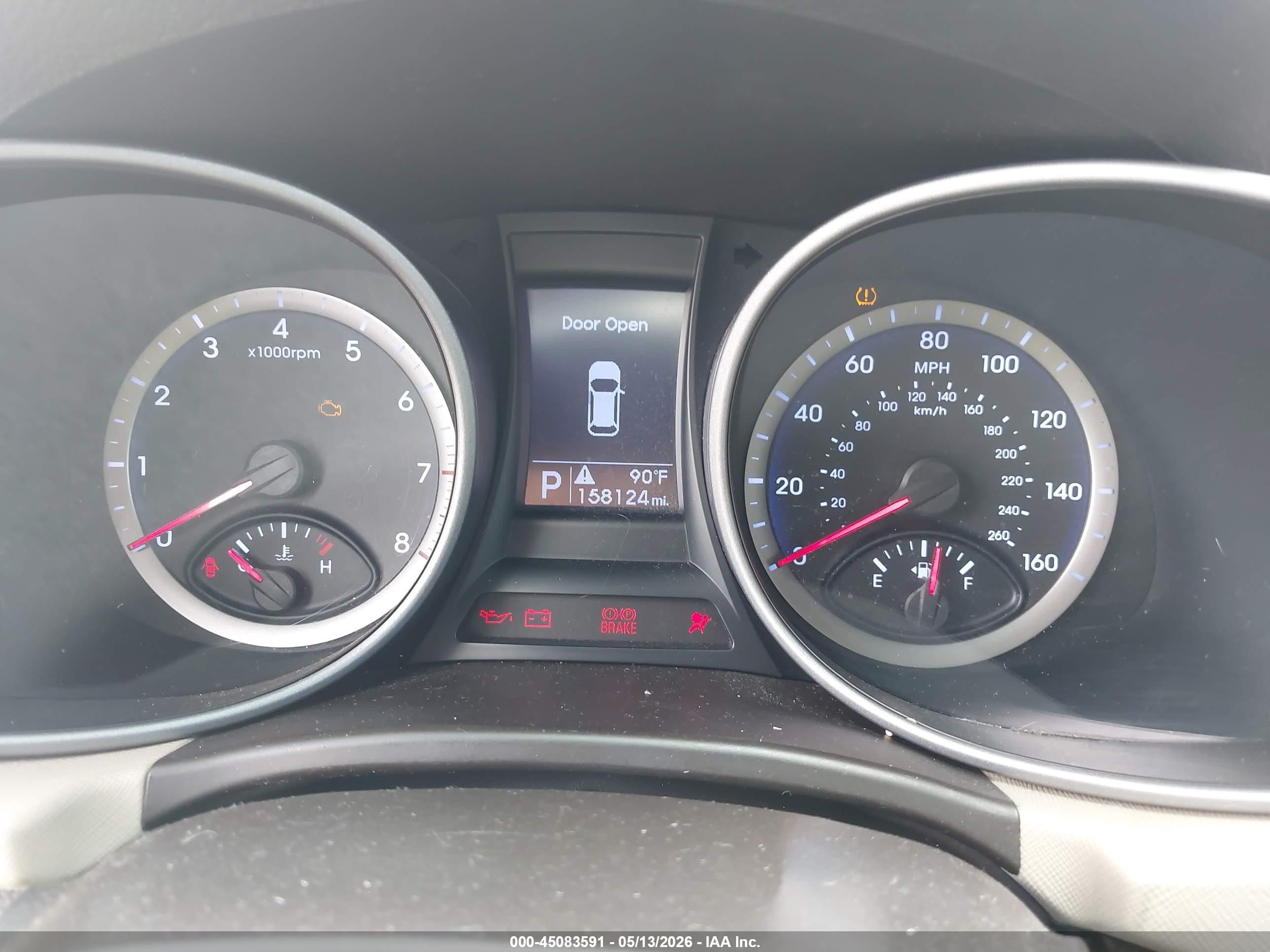 2015 Hyundai Santa Fe Gls Серый vin: KM8SM4HF7FU089303