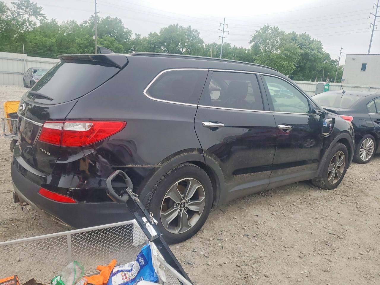 2016 Hyundai Santa Fe Se Черный vin: KM8SM4HF7GU155236