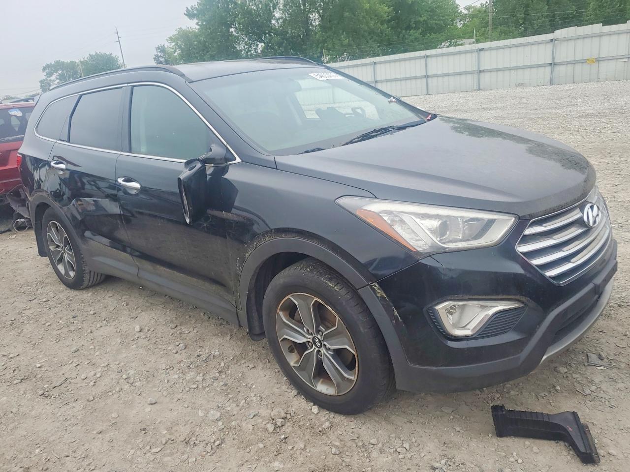 2016 Hyundai Santa Fe Se Черный vin: KM8SM4HF7GU155236