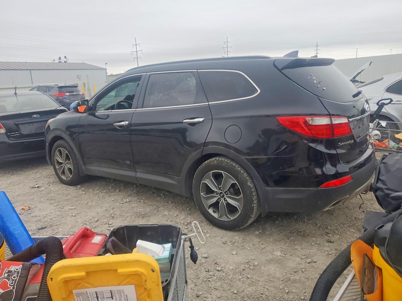 2016 Hyundai Santa Fe Se Черный vin: KM8SM4HF7GU155236