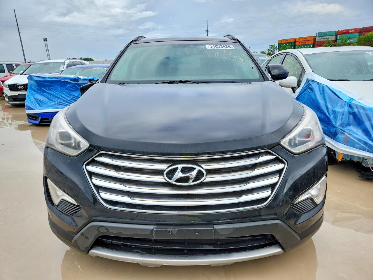 2016 Hyundai Santa Fe Se Черный vin: KM8SM4HF7GU155236