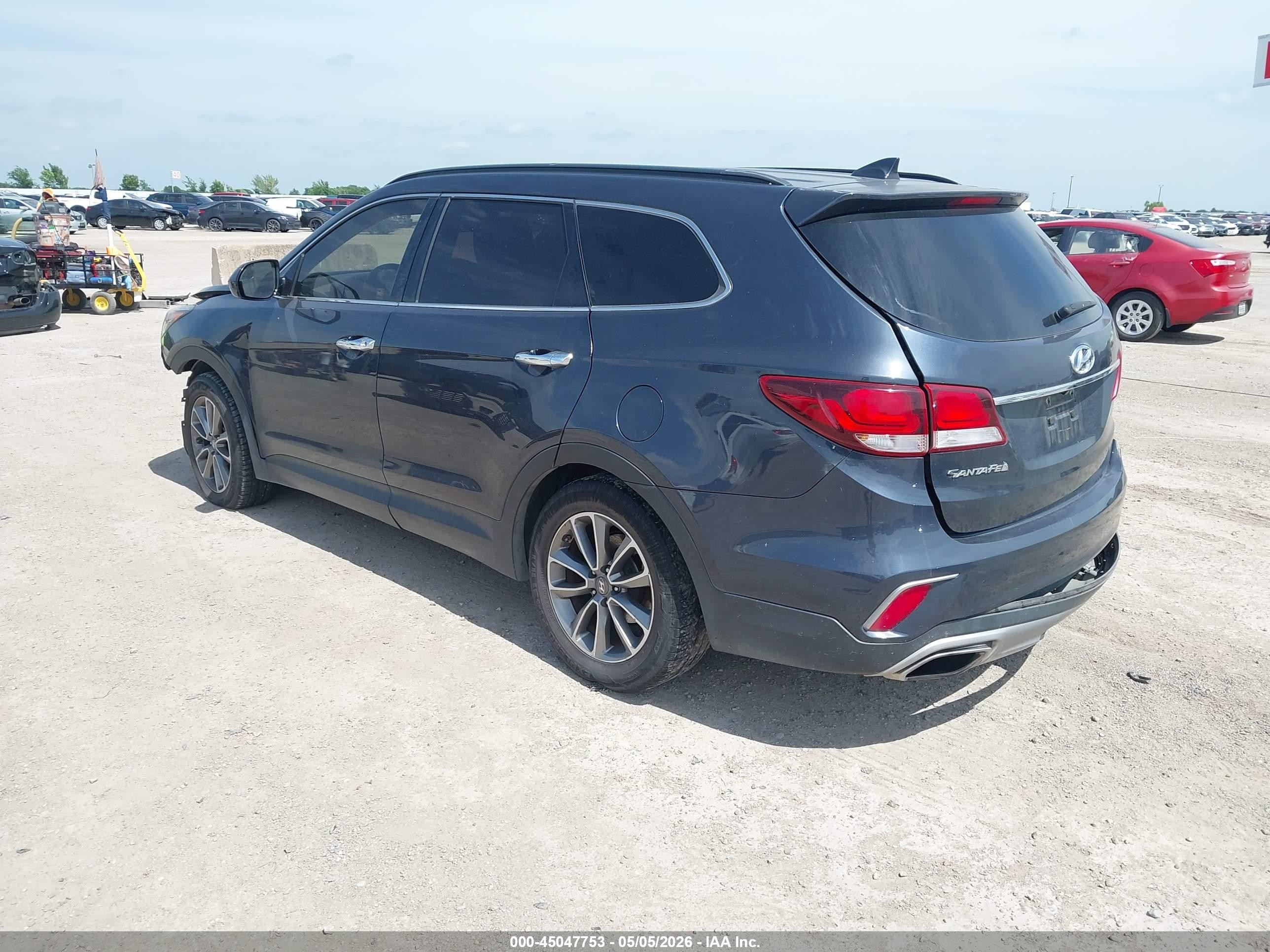 2018 Hyundai Santa Fe Se Синий vin: KM8SM4HF7JU273603
