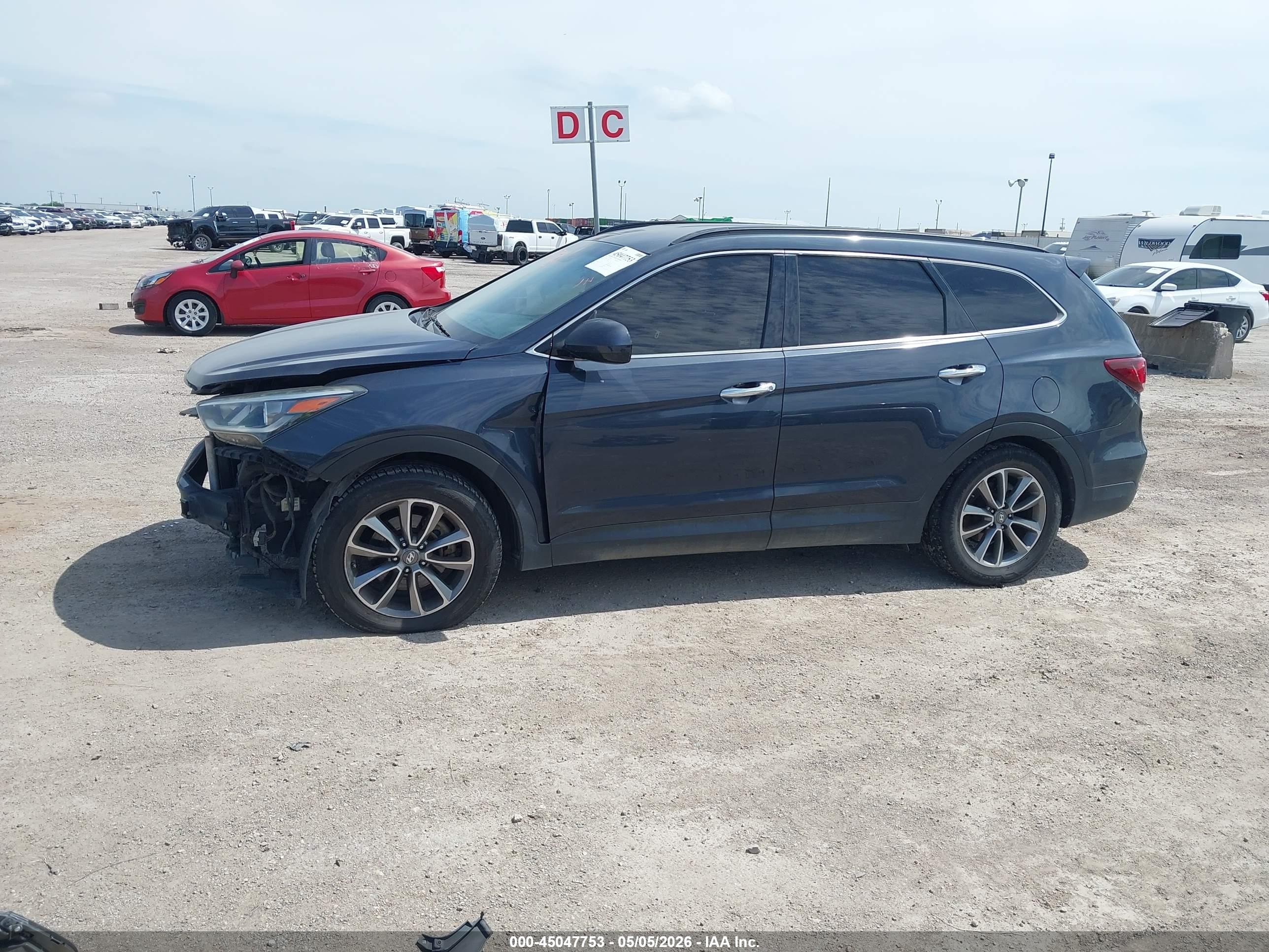 2018 Hyundai Santa Fe Se Синий vin: KM8SM4HF7JU273603