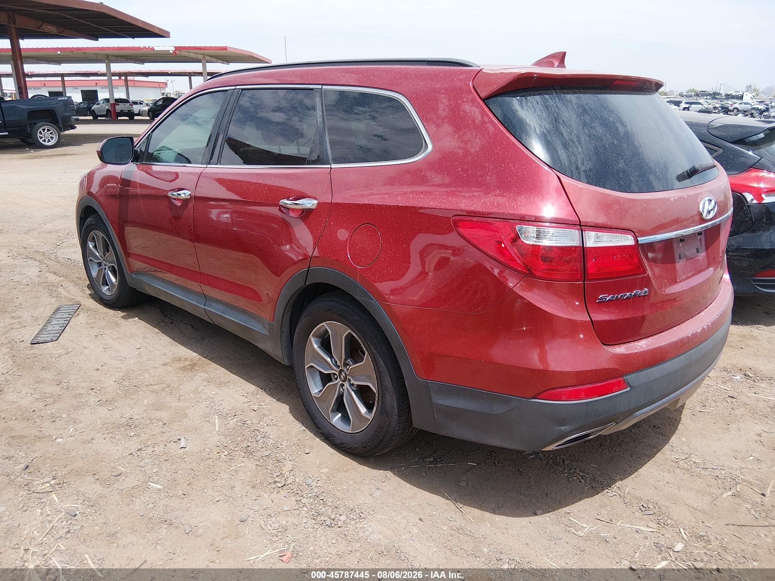 2014 Hyundai Santa Fe Gls Red vin: KM8SM4HF8EU080494