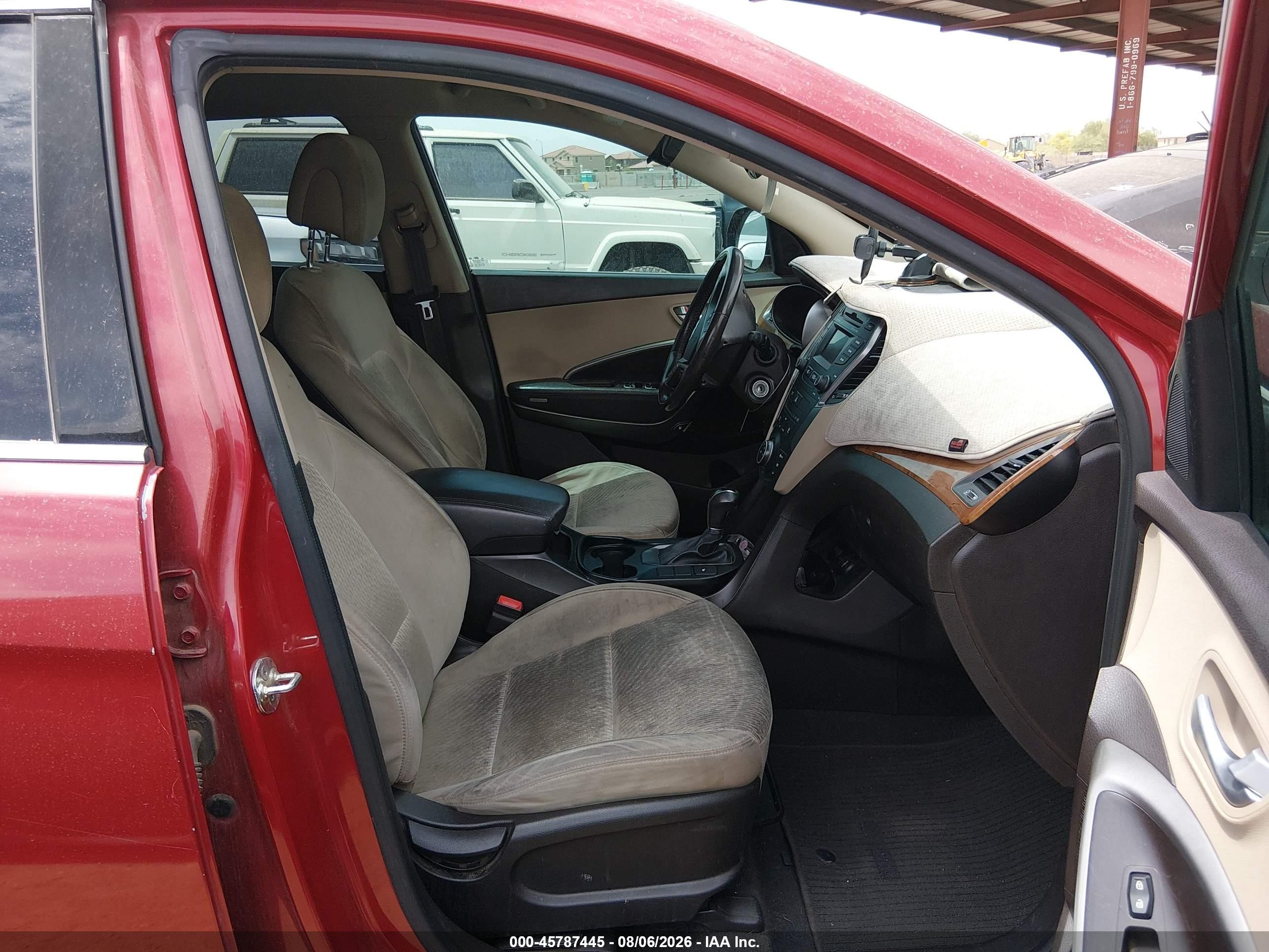 2014 Hyundai Santa Fe Gls Red vin: KM8SM4HF8EU080494
