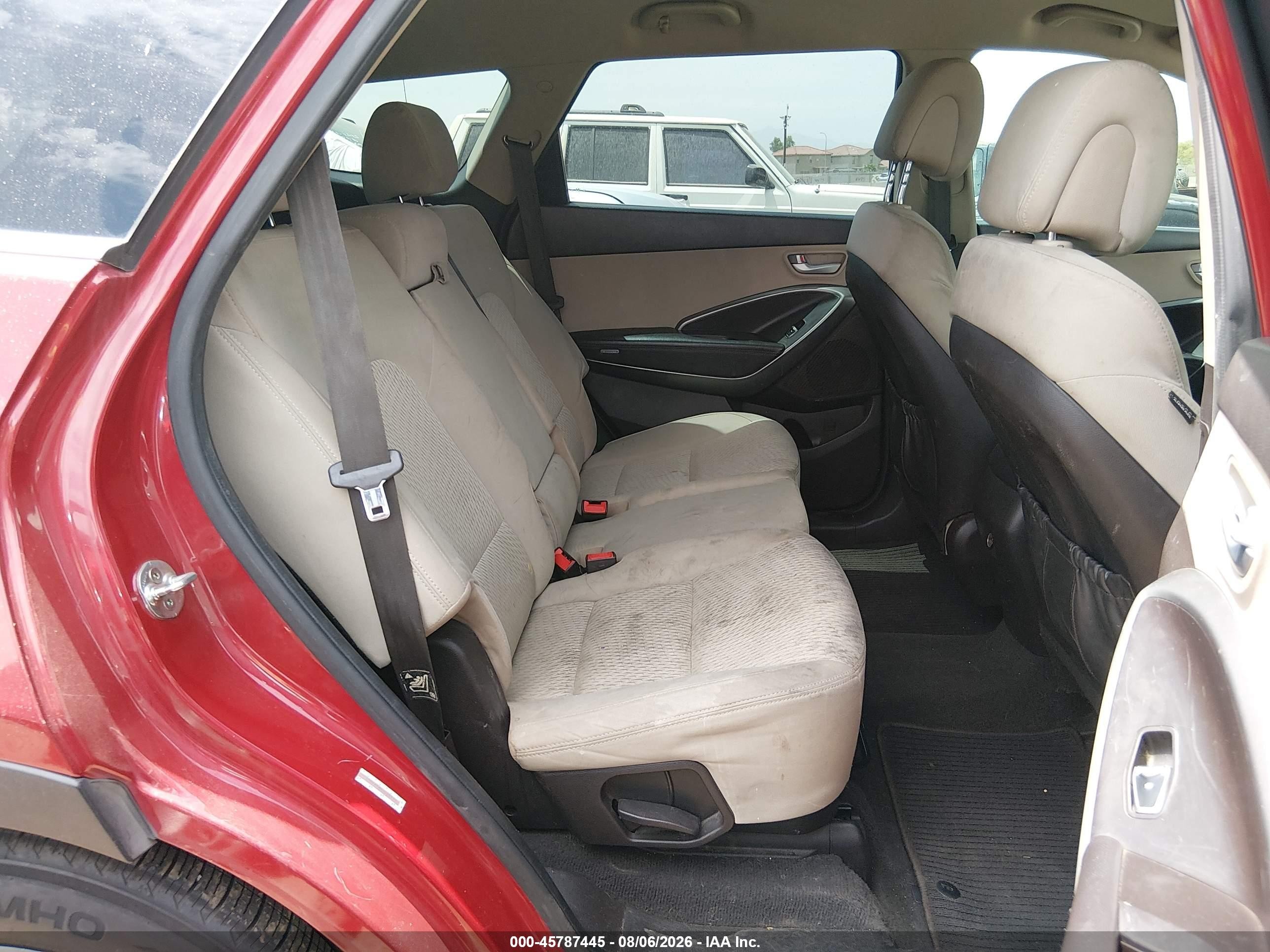 2014 Hyundai Santa Fe Gls Red vin: KM8SM4HF8EU080494