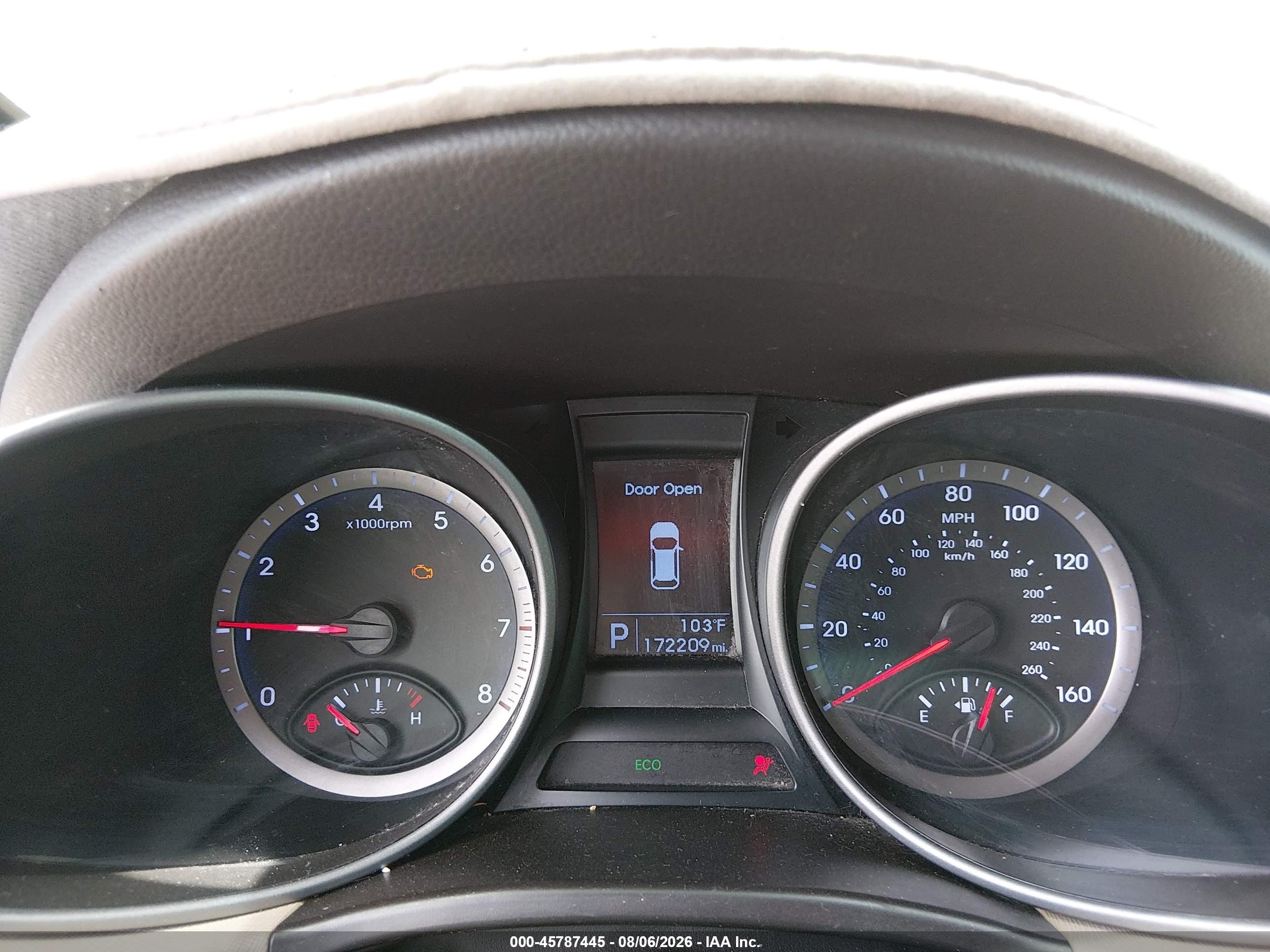 2014 Hyundai Santa Fe Gls Red vin: KM8SM4HF8EU080494