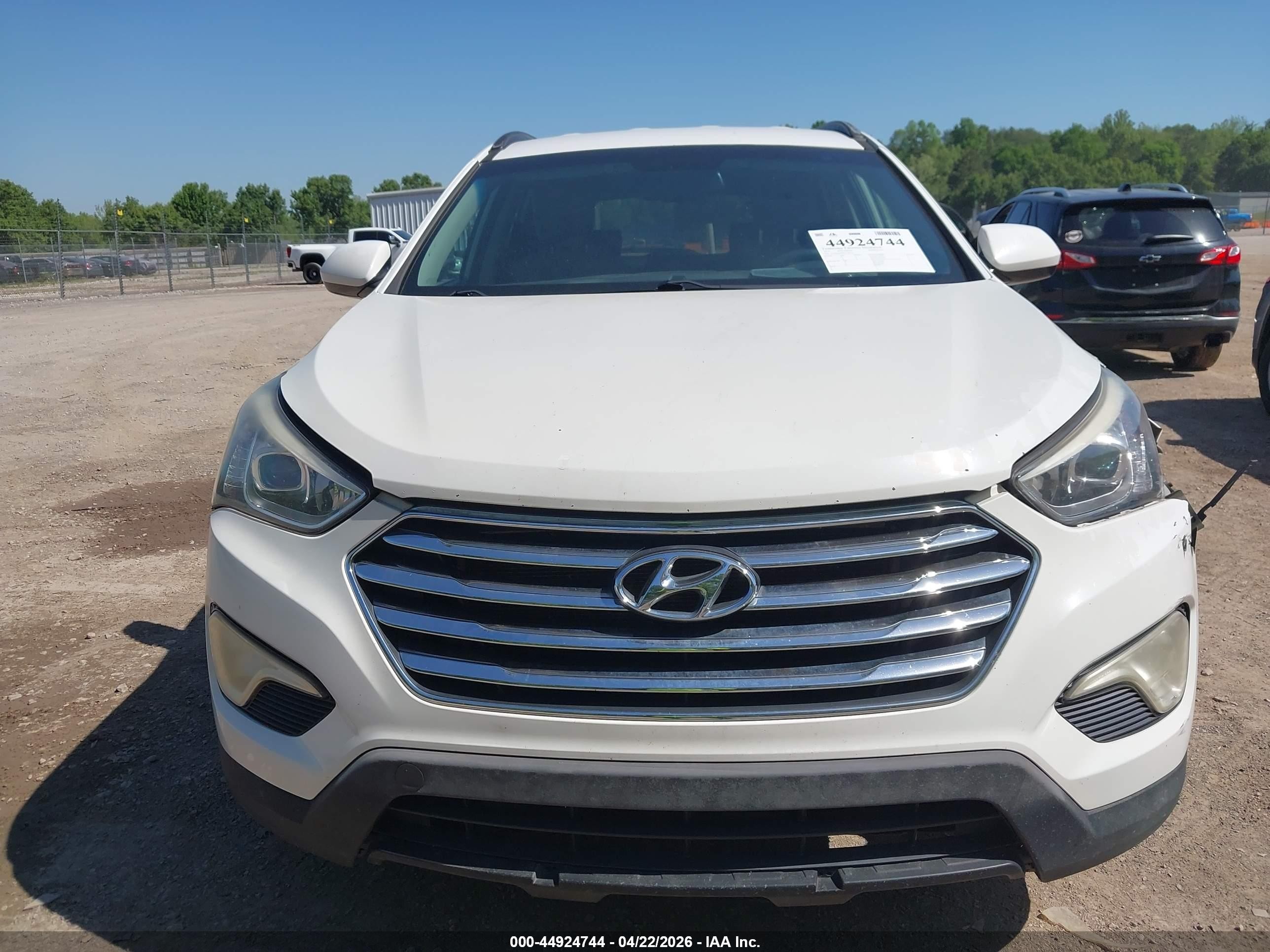 2015 Hyundai Santa Fe Gls White vin: KM8SM4HF8FU089312