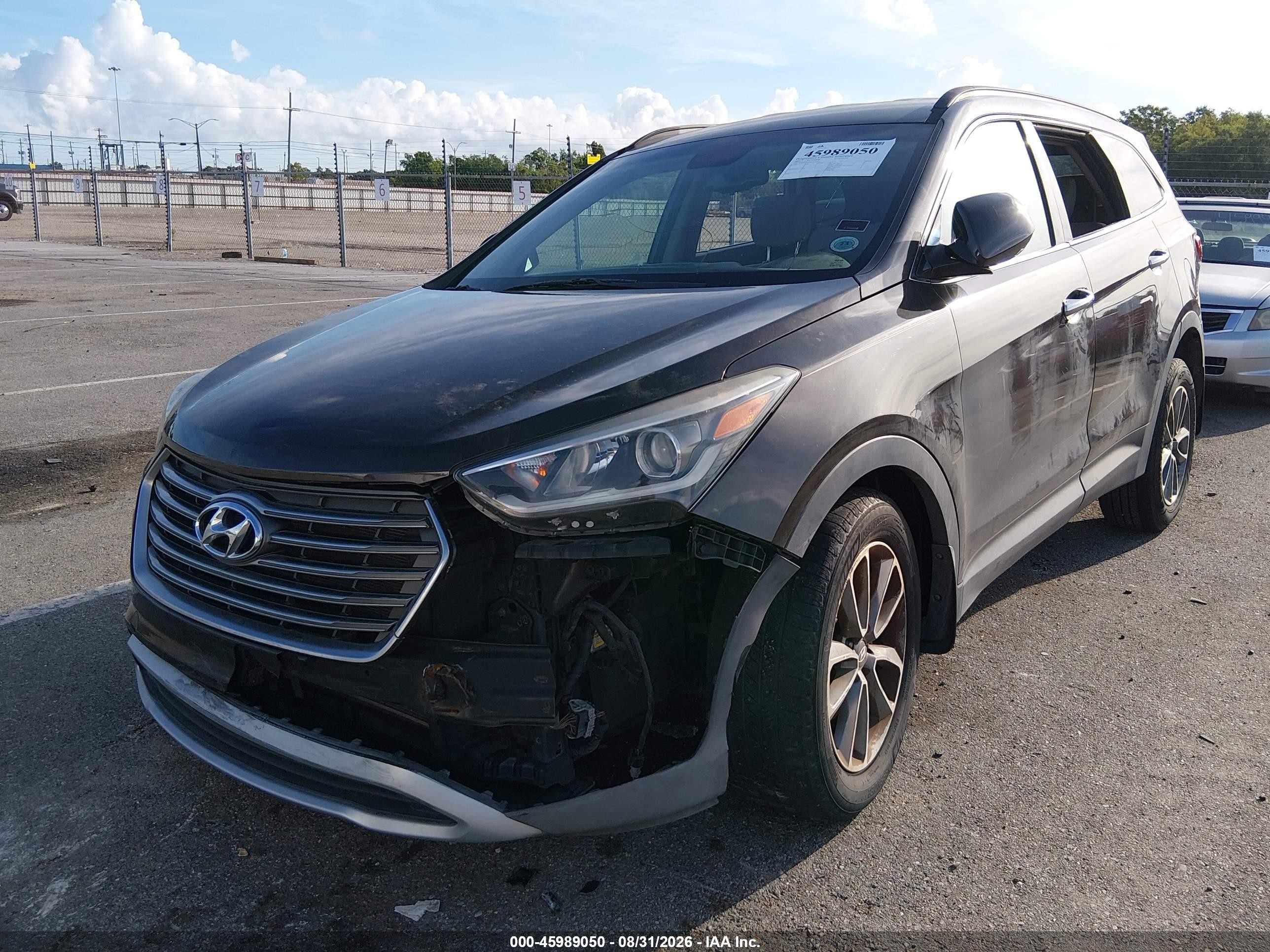 2017 Hyundai Santa Fe Se Black vin: KM8SM4HF8HU221472