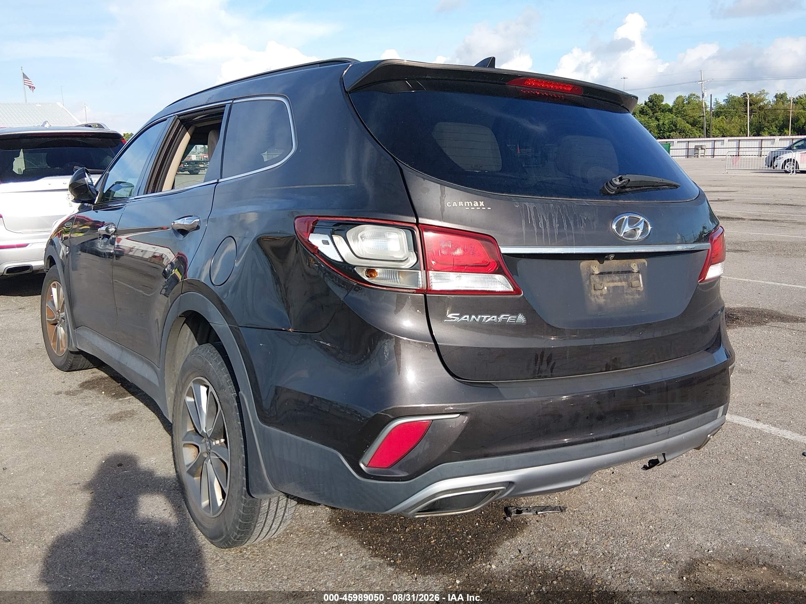 2017 Hyundai Santa Fe Se Black vin: KM8SM4HF8HU221472