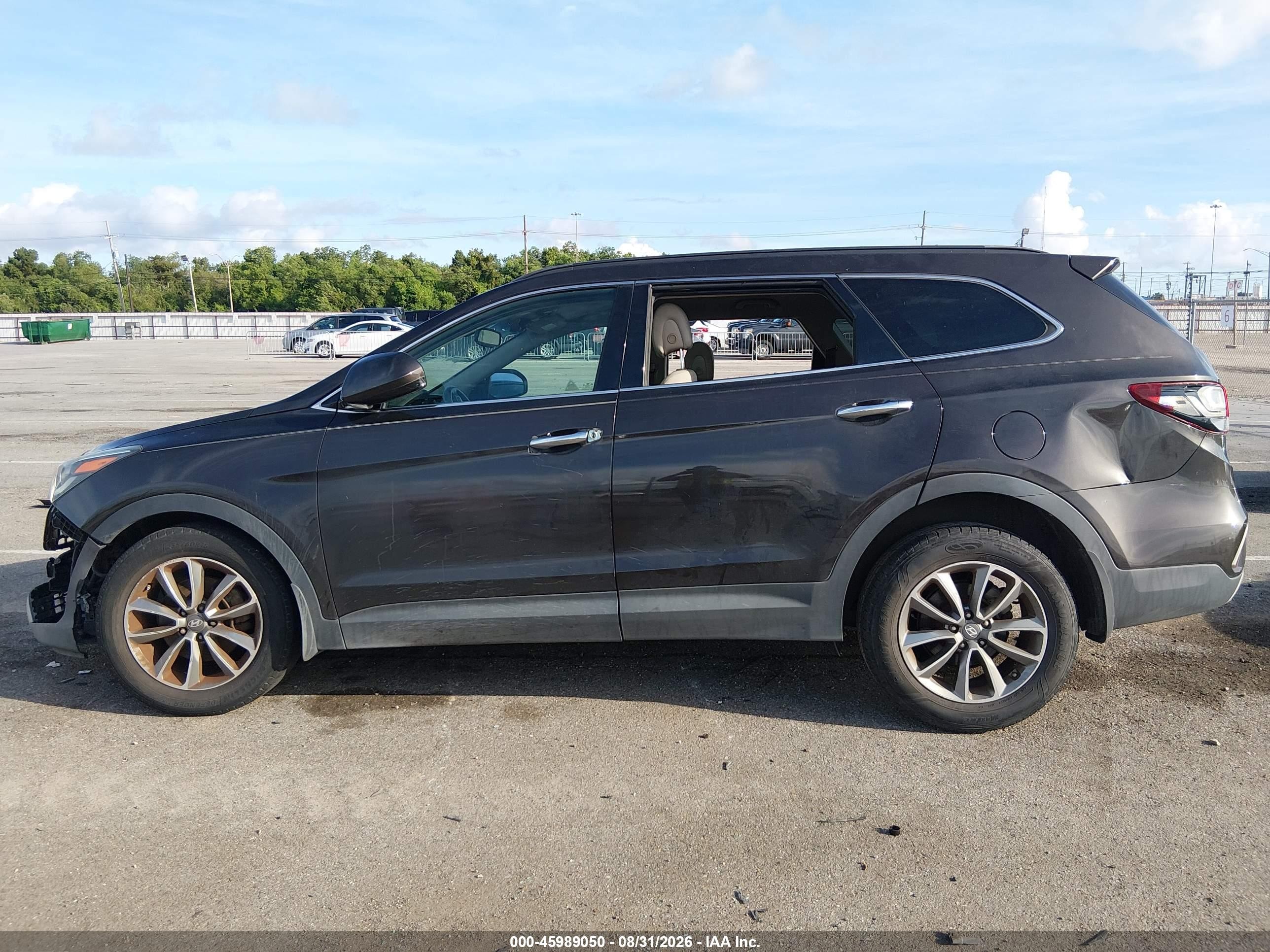 2017 Hyundai Santa Fe Se Black vin: KM8SM4HF8HU221472