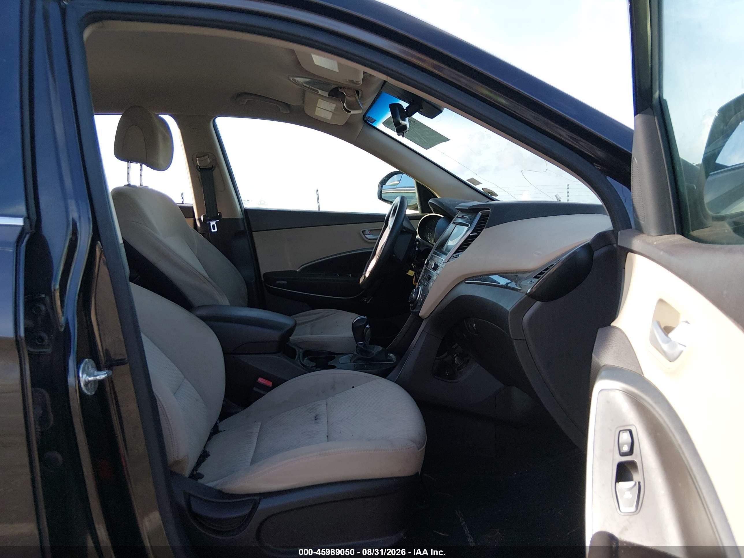 2017 Hyundai Santa Fe Se Black vin: KM8SM4HF8HU221472