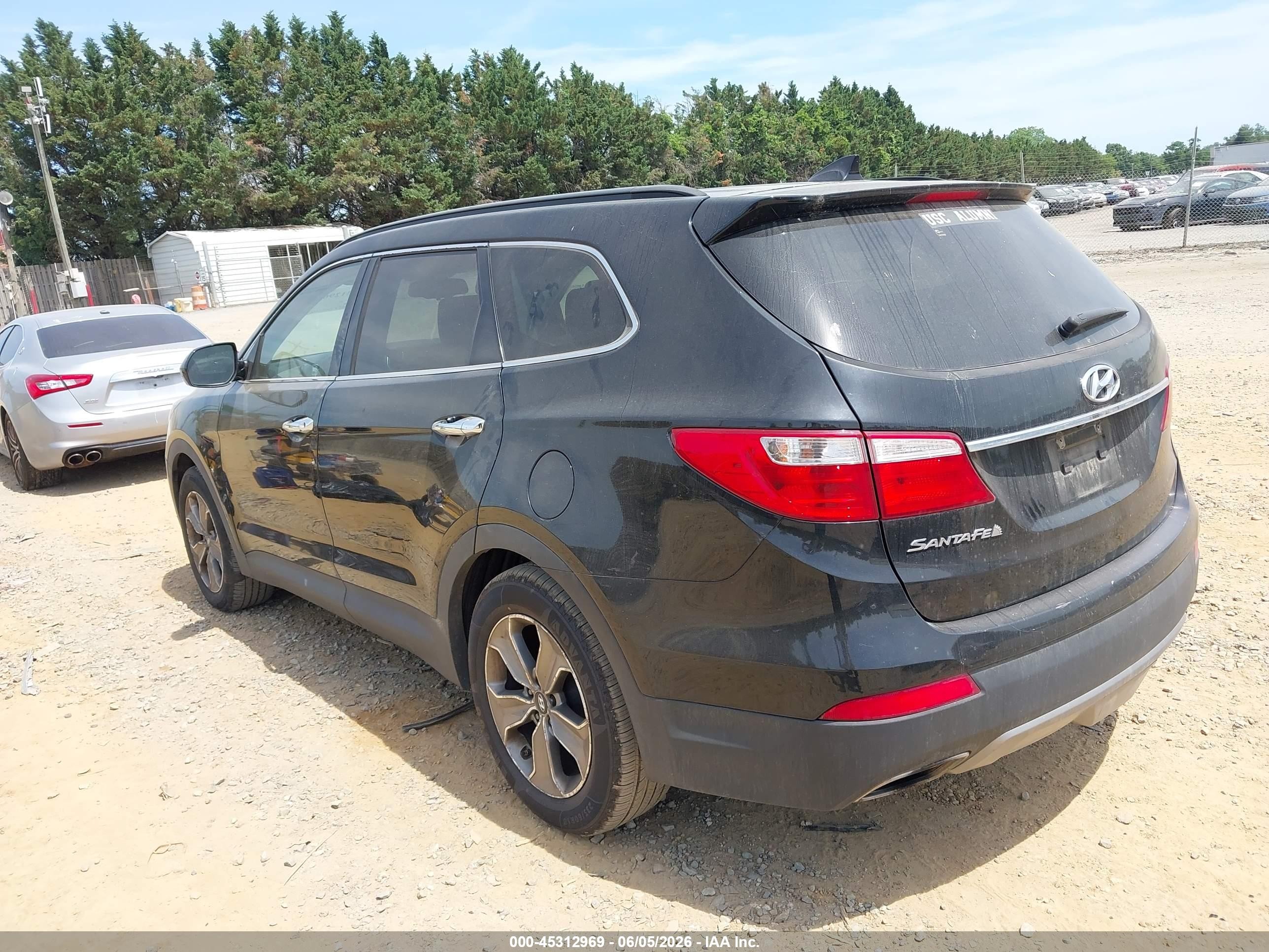 2014 Hyundai Santa Fe Gls Черный vin: KM8SM4HF9EU070881