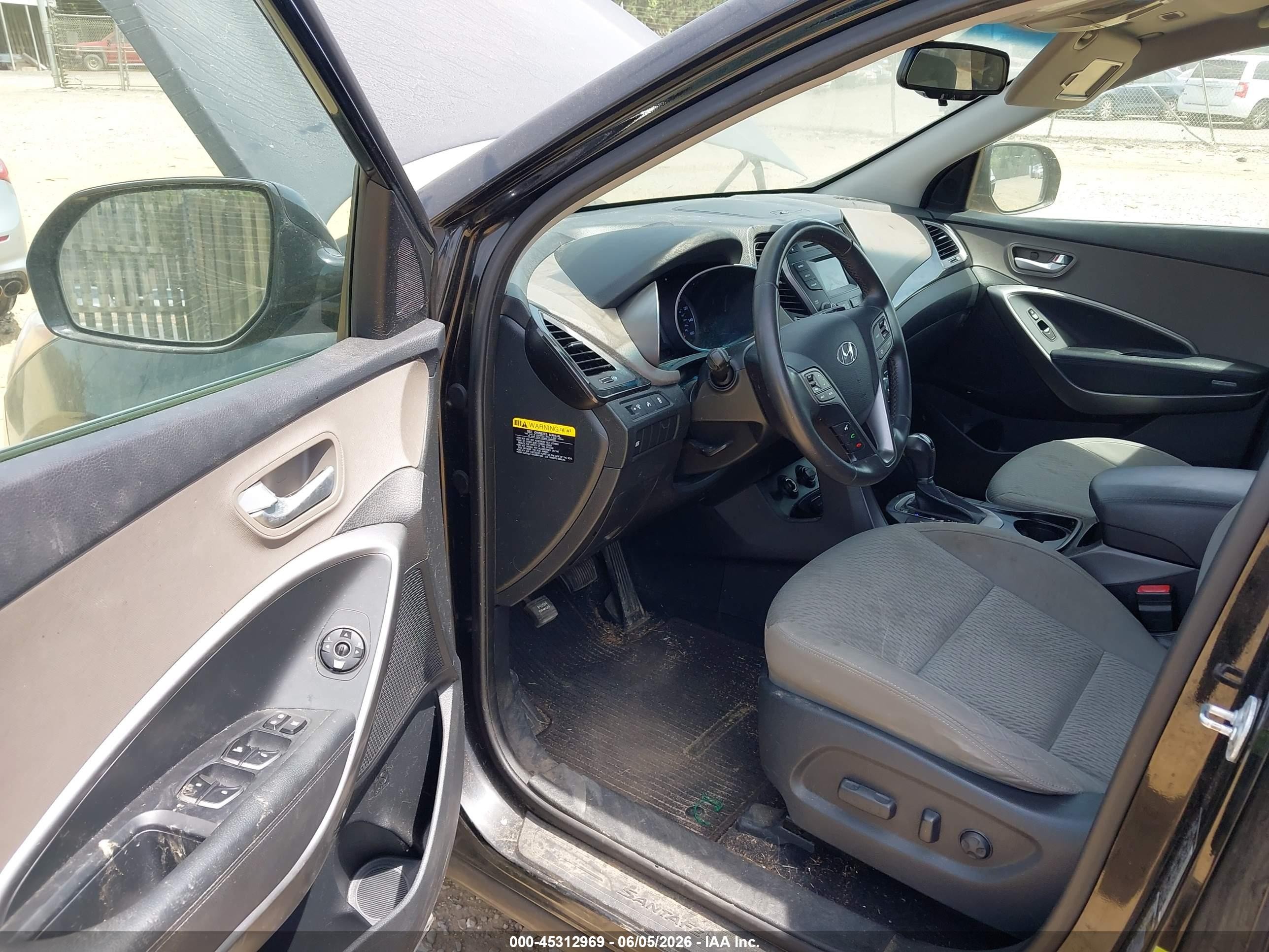 2014 Hyundai Santa Fe Gls Черный vin: KM8SM4HF9EU070881