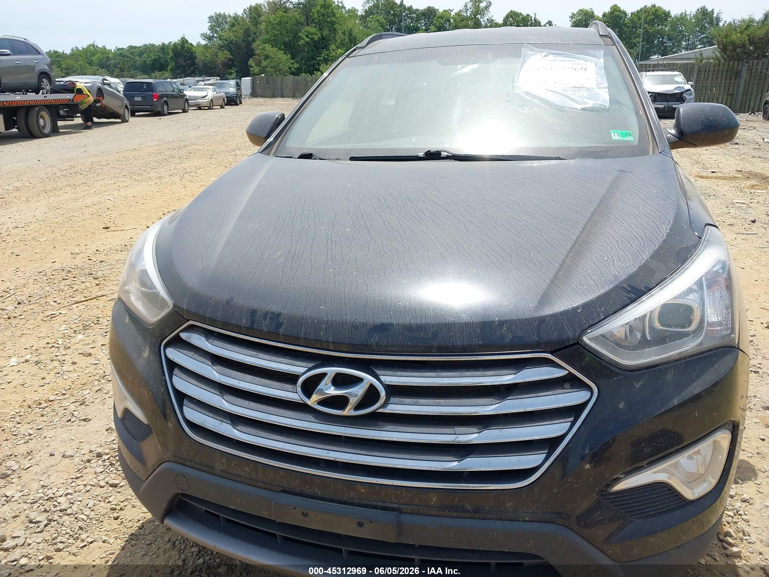 2014 Hyundai Santa Fe Gls Черный vin: KM8SM4HF9EU070881