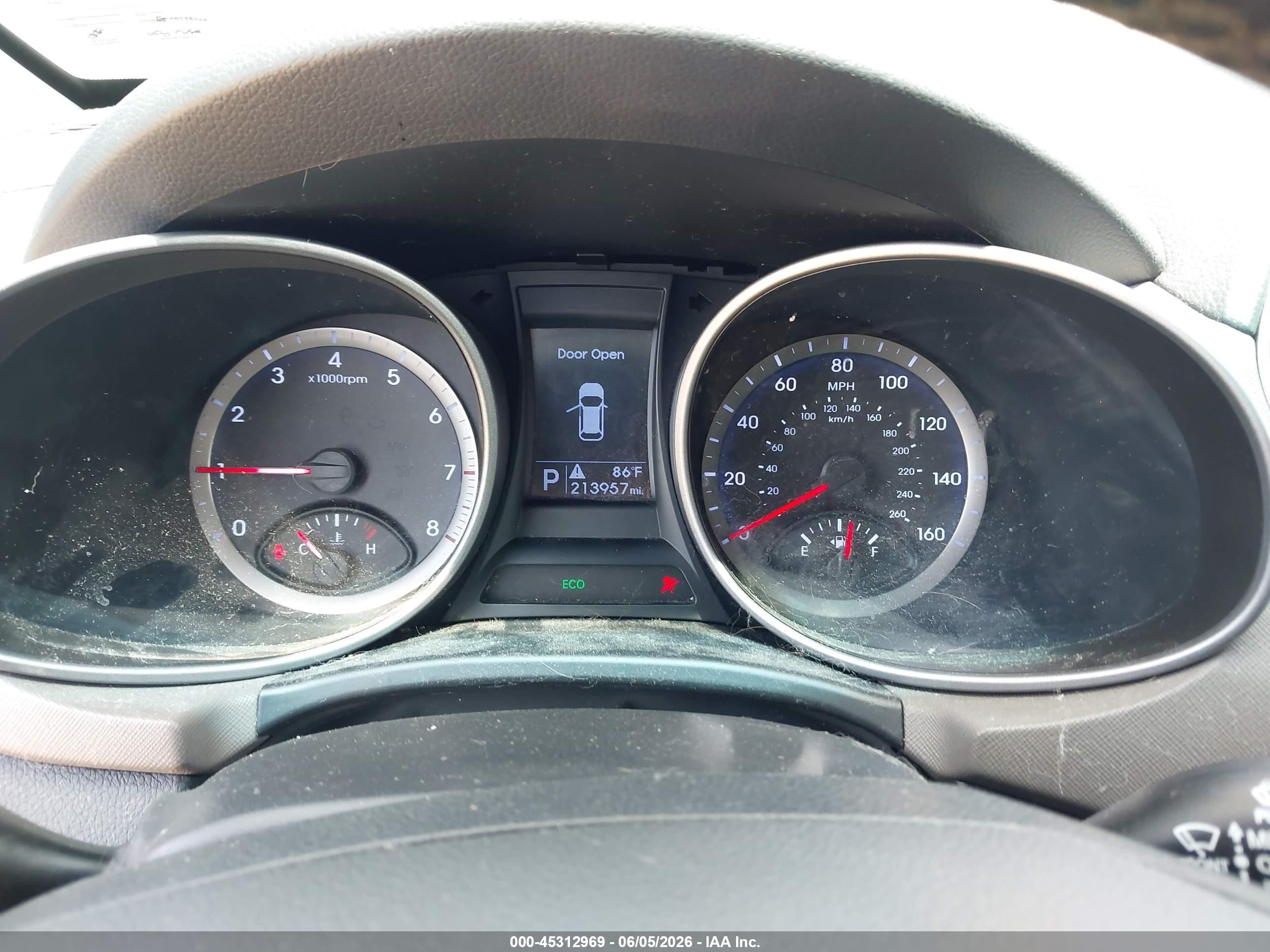 2014 Hyundai Santa Fe Gls Черный vin: KM8SM4HF9EU070881