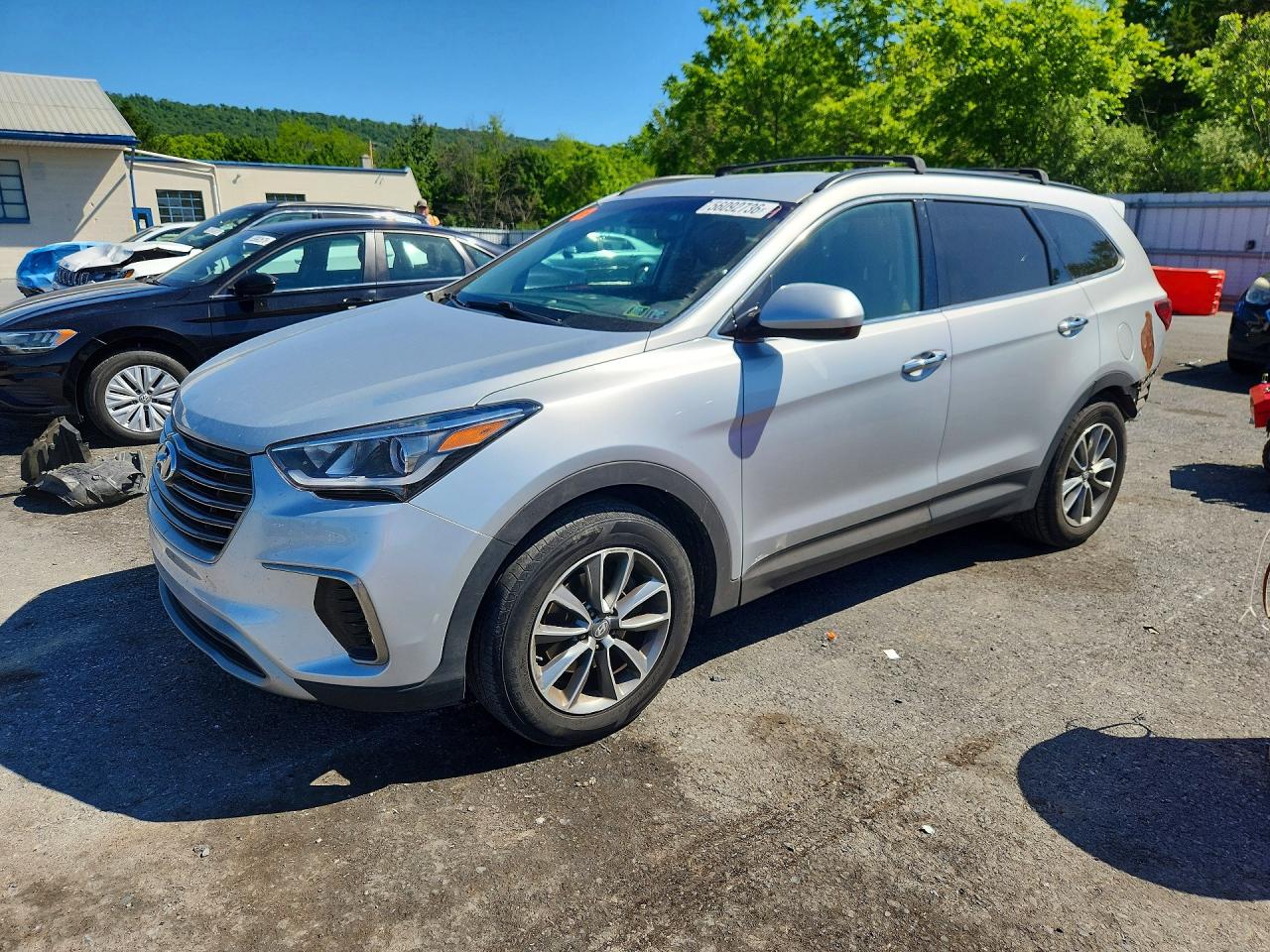2019 Hyundai Santa Fe Xl Se Серебряный vin: KM8SM4HF9KU304609