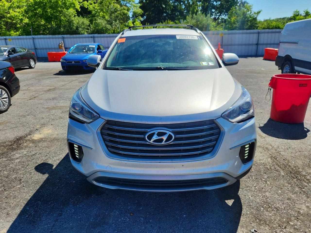 2019 Hyundai Santa Fe Xl Se Серебряный vin: KM8SM4HF9KU304609