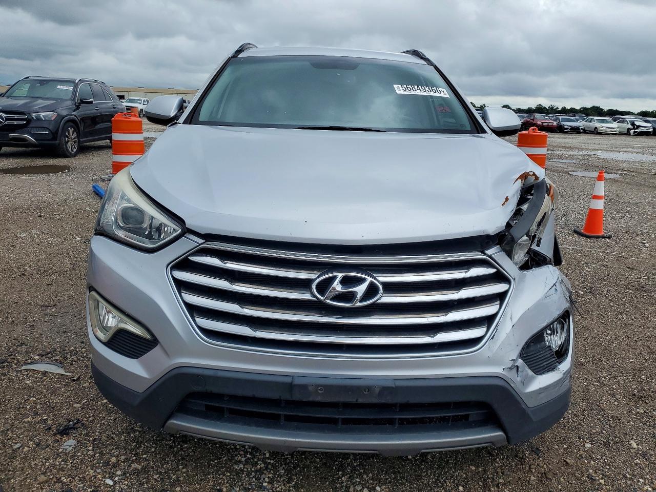 2013 Hyundai Santa Fe Gls Silver vin: KM8SM4HFXDU015533