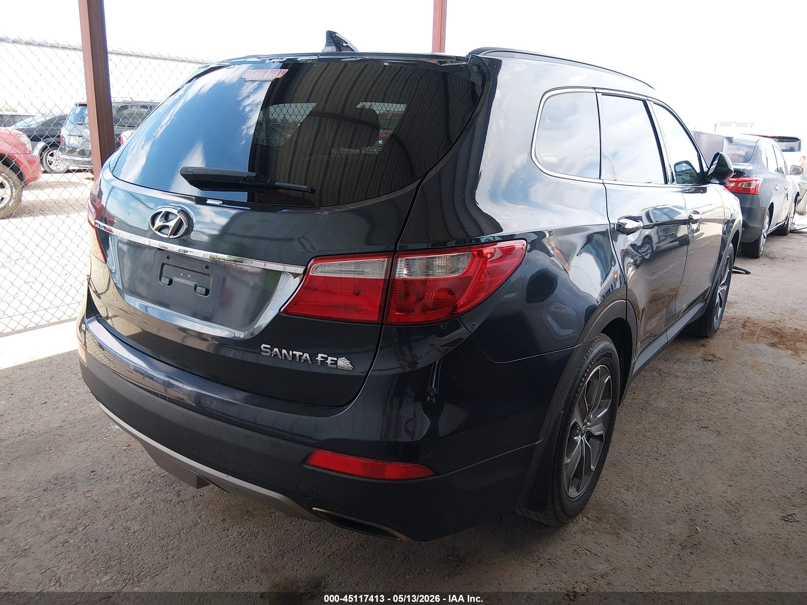 2014 Hyundai Santa Fe Gls Gray vin: KM8SM4HFXEU087964