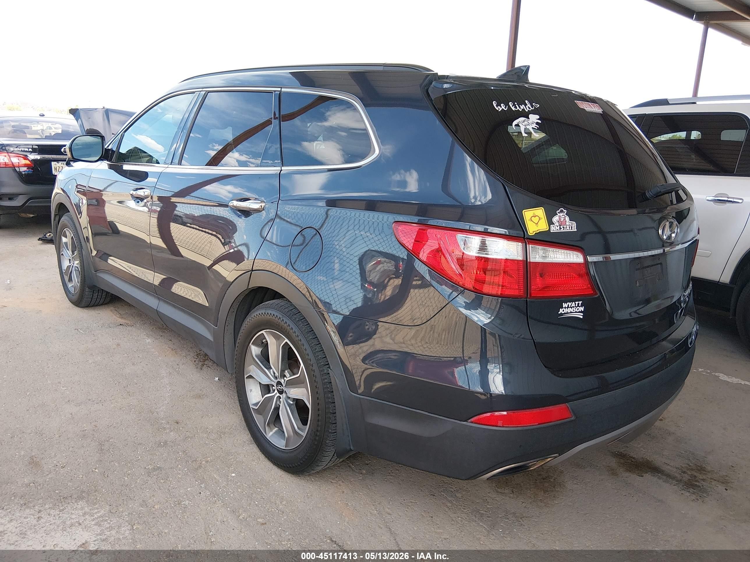 2014 Hyundai Santa Fe Gls Gray vin: KM8SM4HFXEU087964