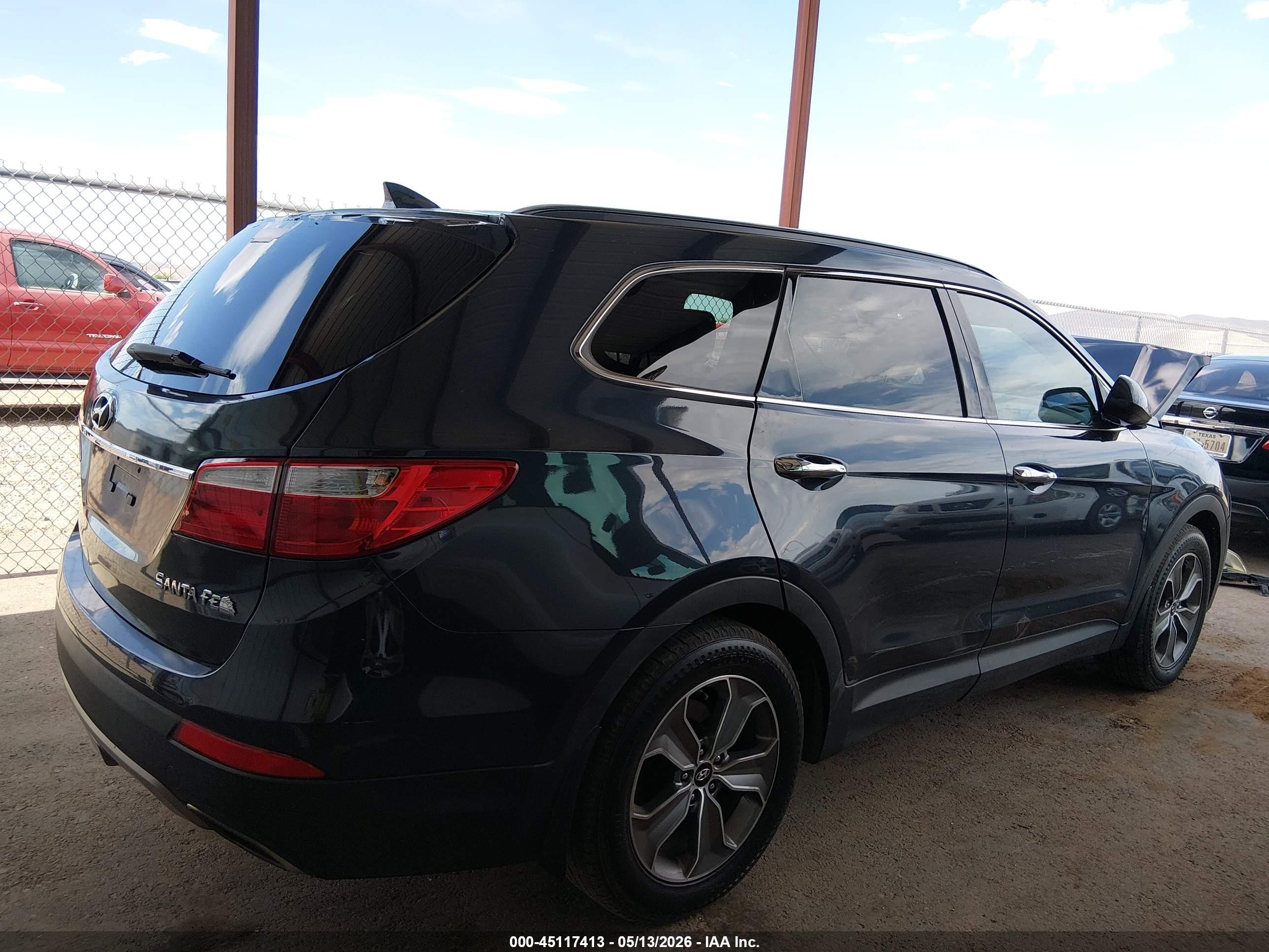 2014 Hyundai Santa Fe Gls Gray vin: KM8SM4HFXEU087964
