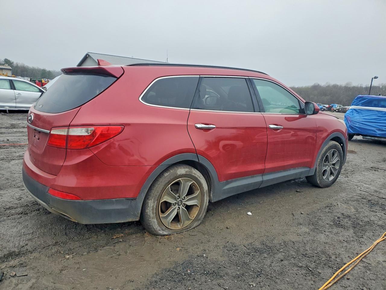 2015 Hyundai Santa Fe Gls Red vin: KM8SM4HFXFU089005