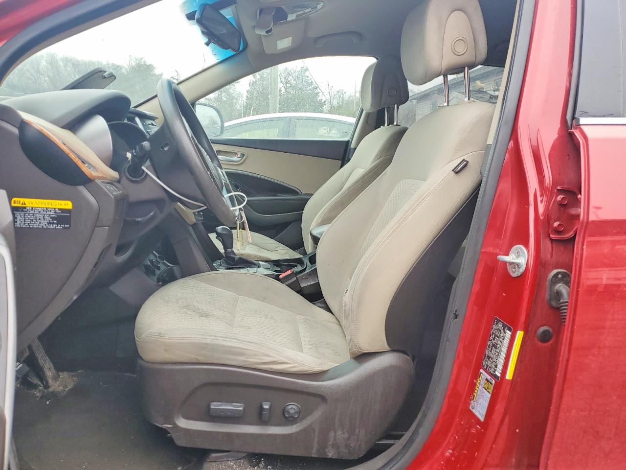 2015 Hyundai Santa Fe Gls Red vin: KM8SM4HFXFU089005