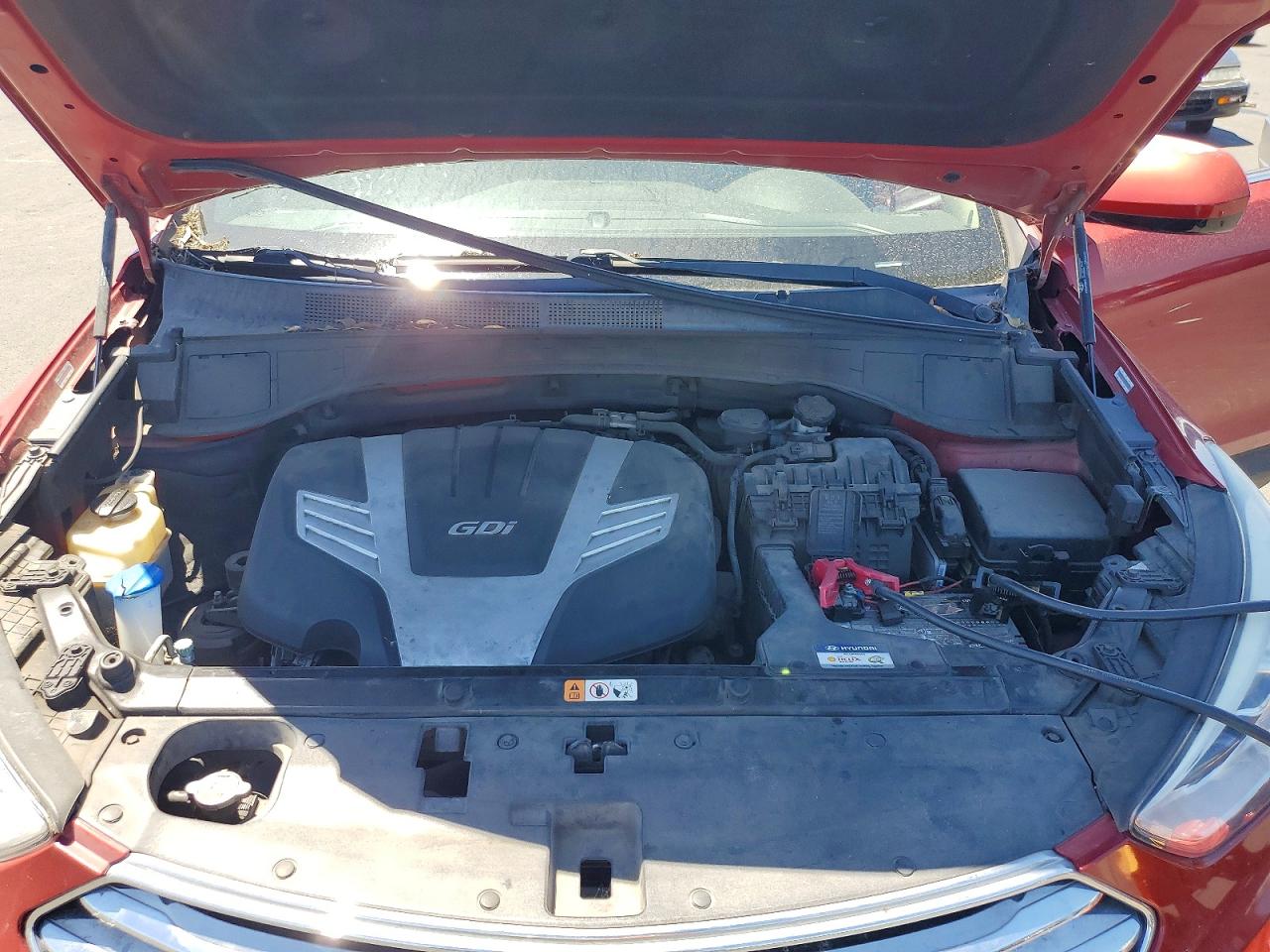 2015 Hyundai Santa Fe Gls Красный vin: KM8SMDHF0FU097842