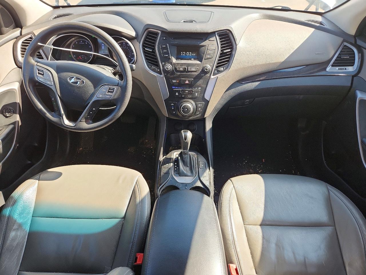 2015 Hyundai Santa Fe Gls White vin: KM8SMDHF0FU103302