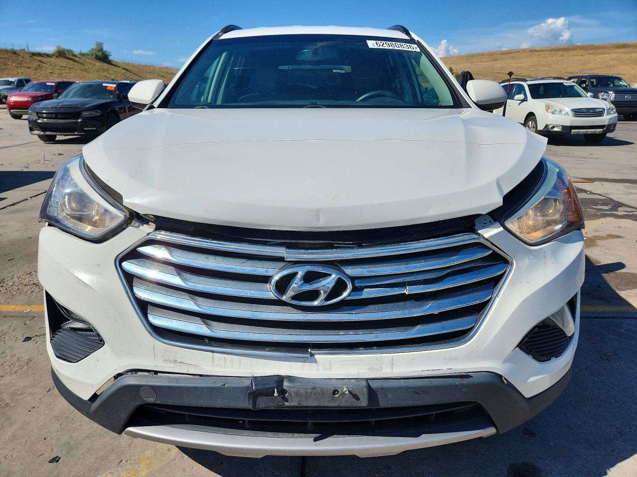 2015 Hyundai Santa Fe Gls White vin: KM8SMDHF0FU103302