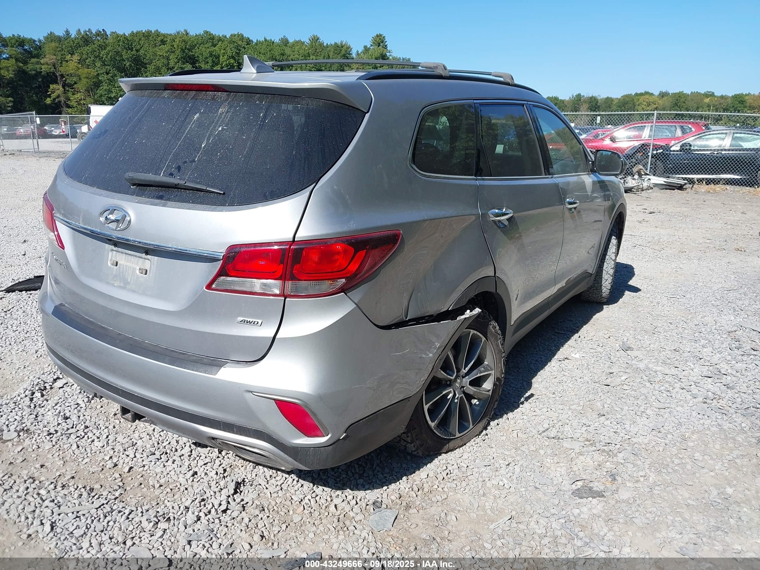 2018 Hyundai Santa Fe Se Gray vin: KM8SMDHF0JU291845