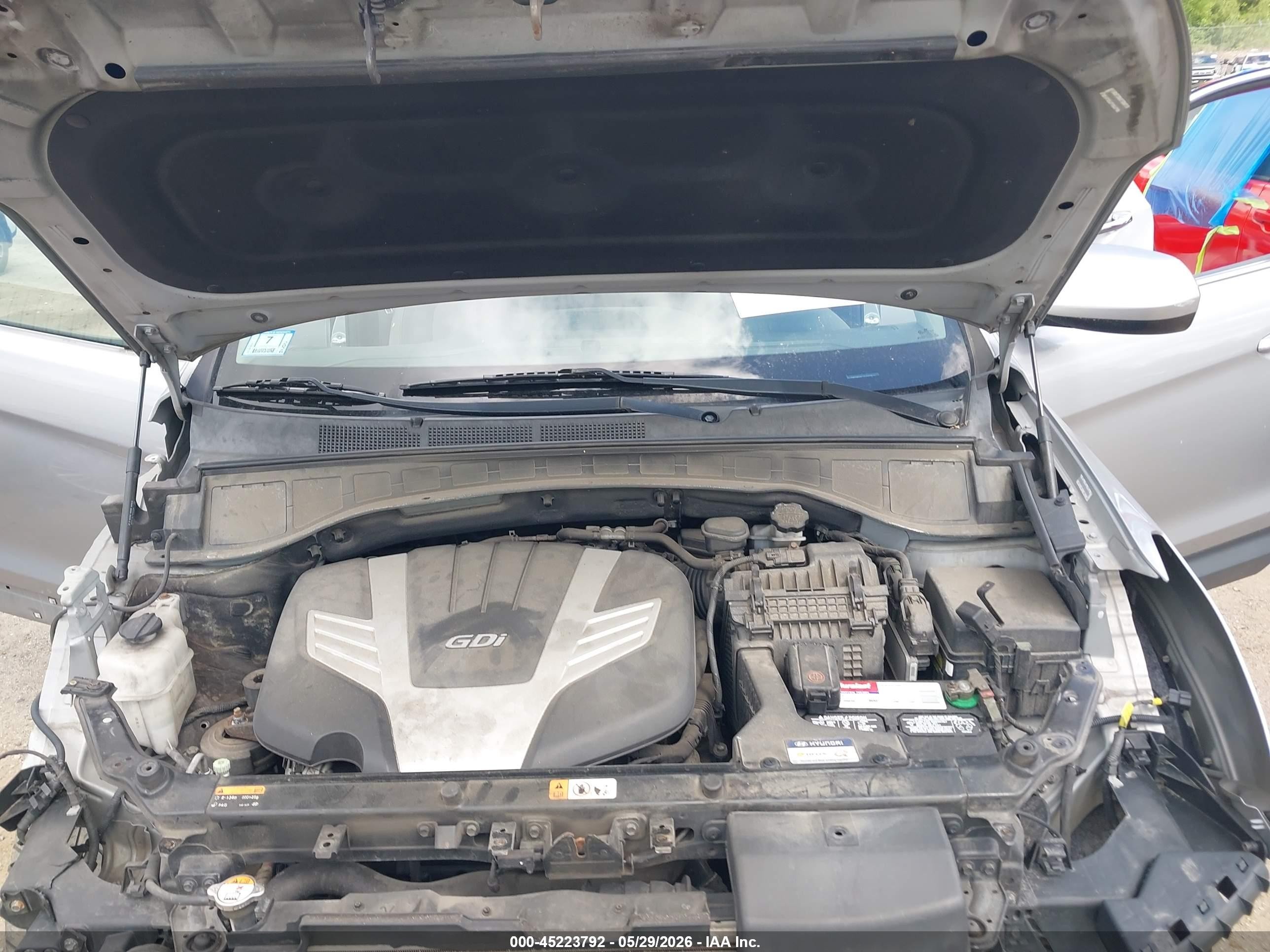 2014 Hyundai Santa Fe Gls Gray vin: KM8SMDHF1EU040810