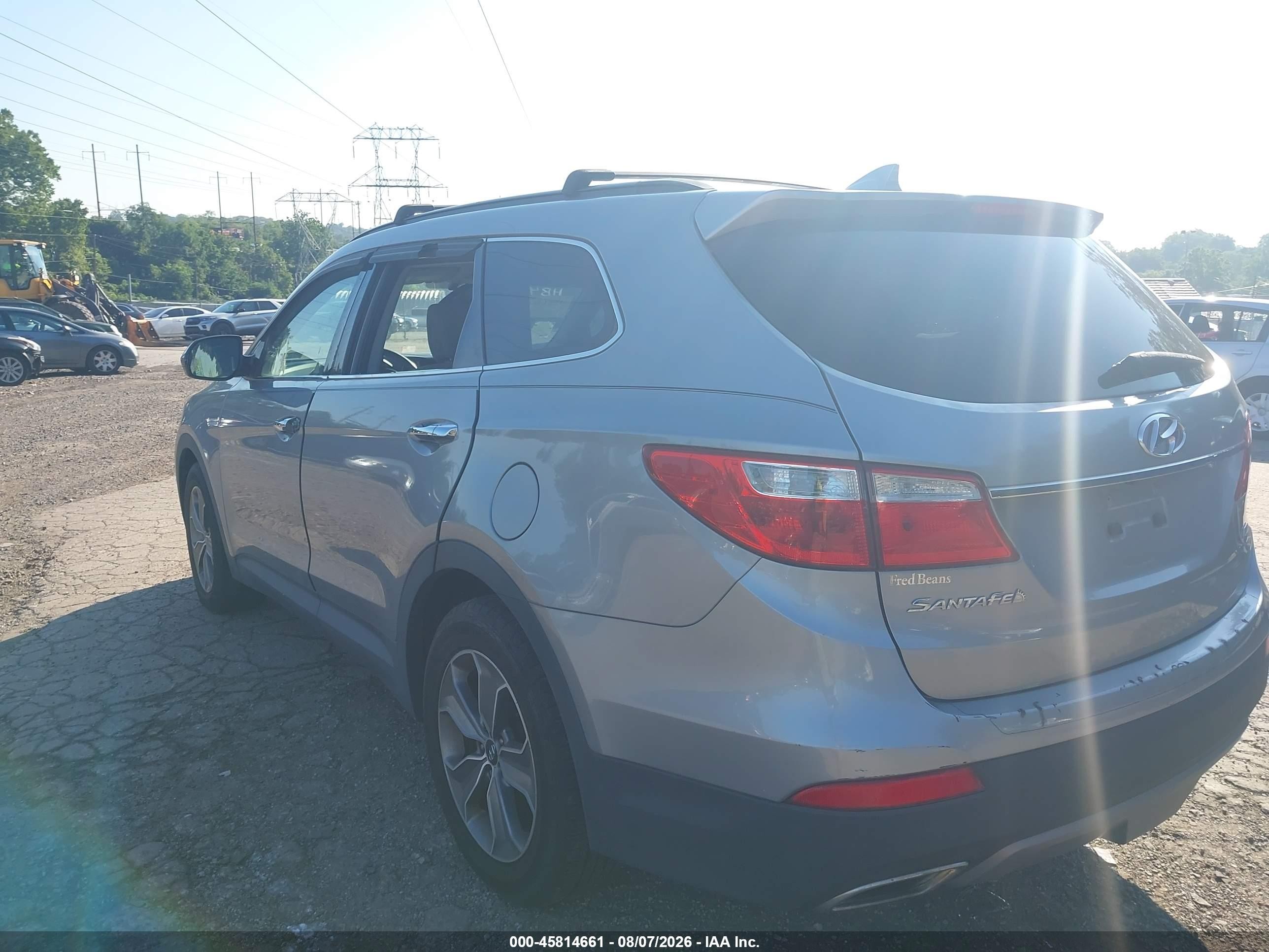 2014 Hyundai Santa Fe Gls Серебряный vin: KM8SMDHF1EU041679