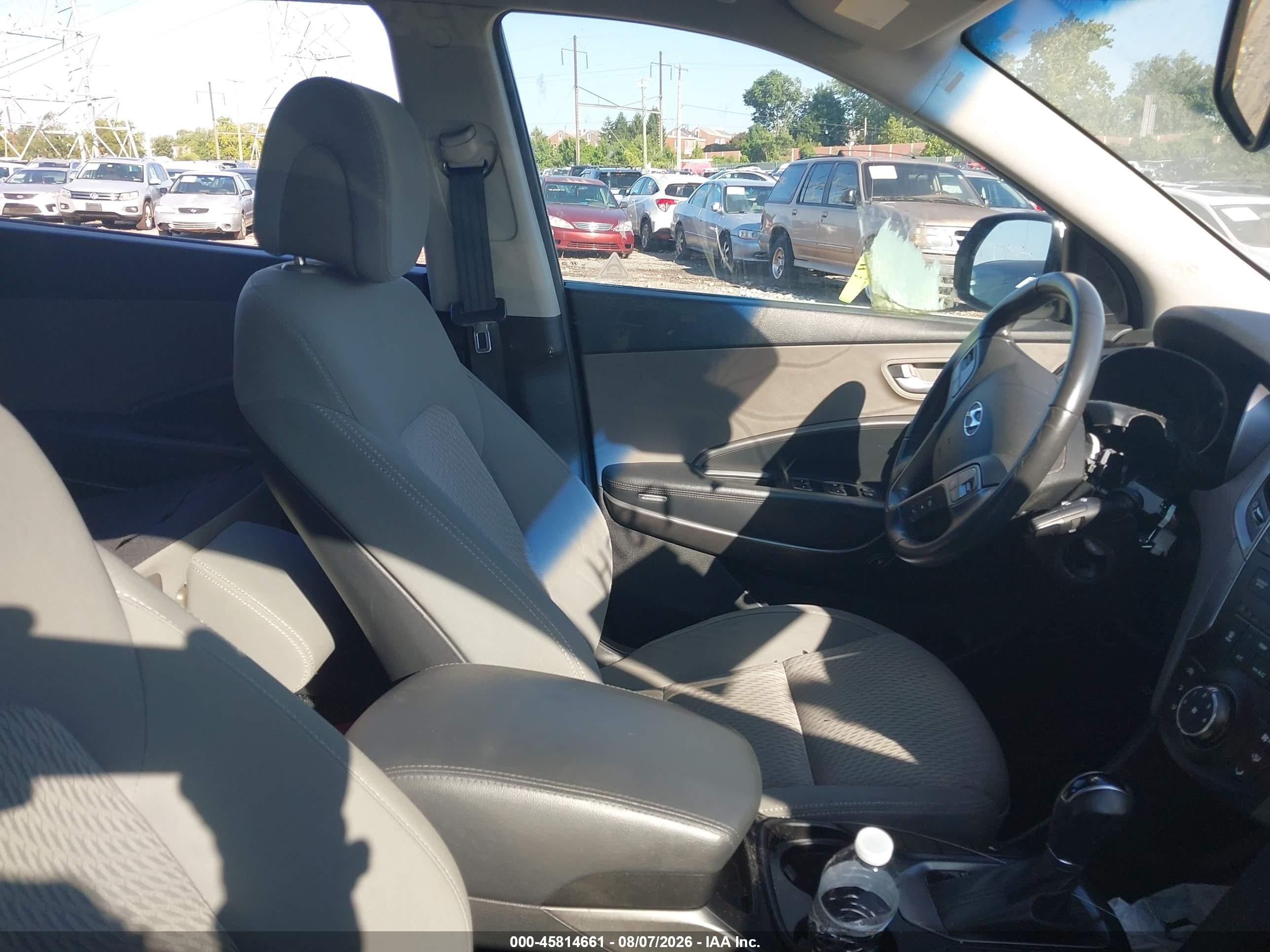2014 Hyundai Santa Fe Gls Серебряный vin: KM8SMDHF1EU041679