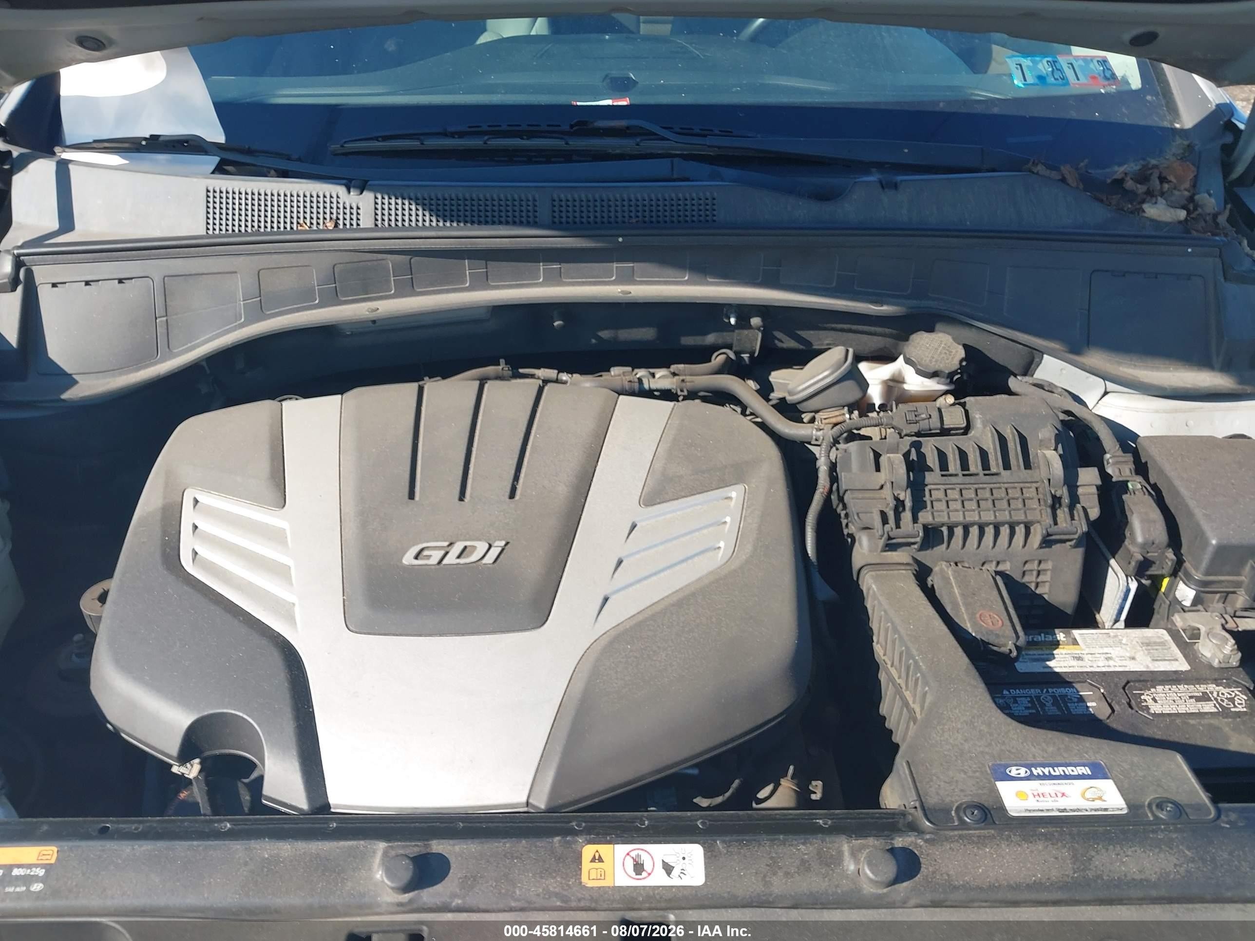 2014 Hyundai Santa Fe Gls Серебряный vin: KM8SMDHF1EU041679