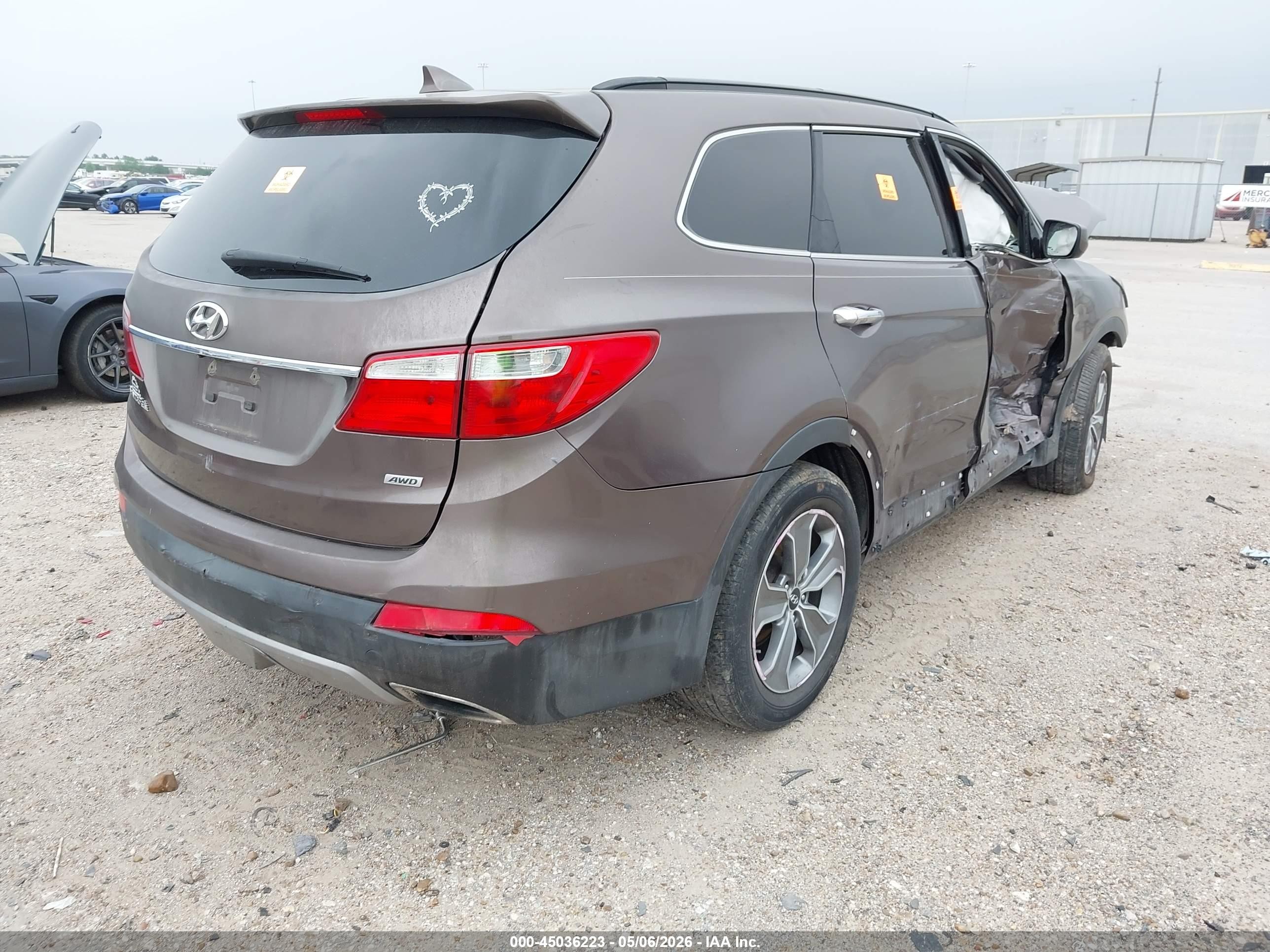 2015 Hyundai Santa Fe Gls Brown vin: KM8SMDHF1FU093833
