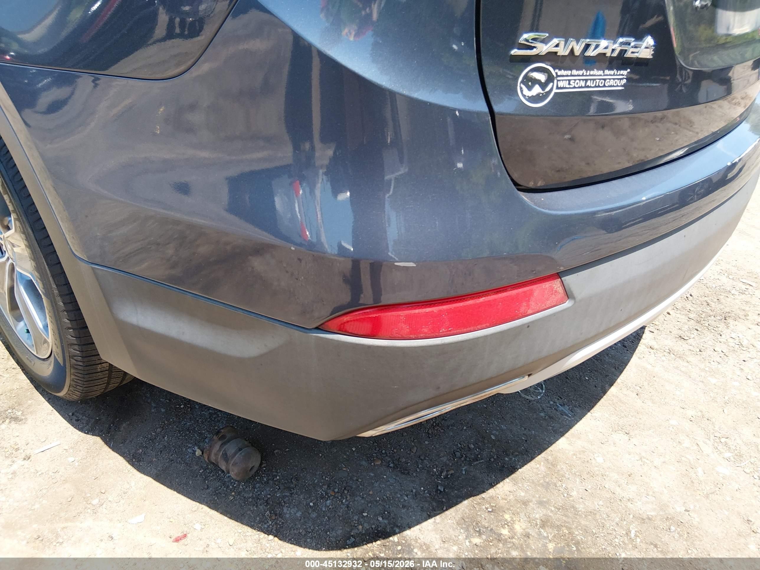 2016 Hyundai Santa Fe Se Черный vin: KM8SMDHF1GU154549
