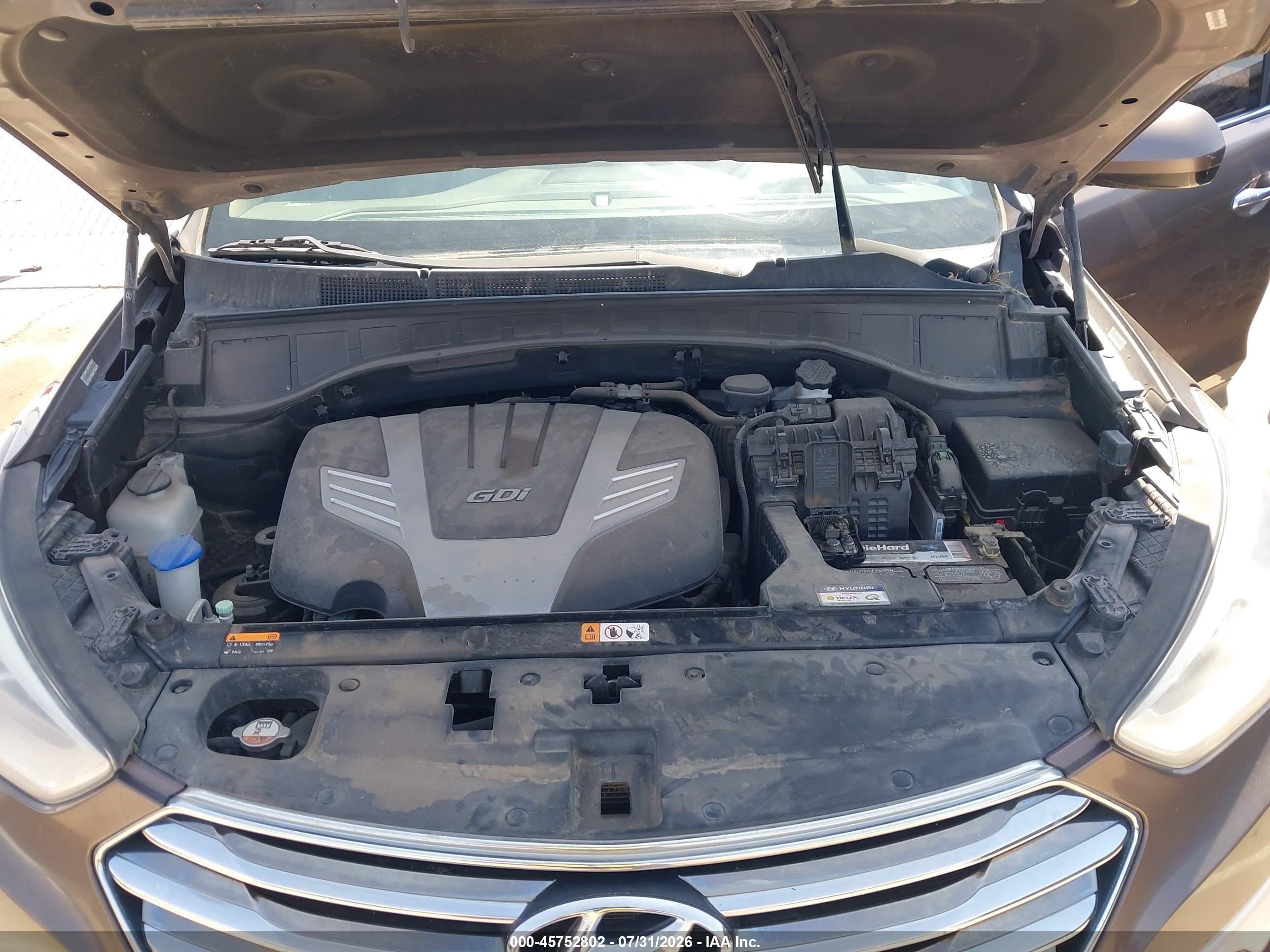 2015 Hyundai Santa Fe Gls Коричневый vin: KM8SMDHF2FU089712
