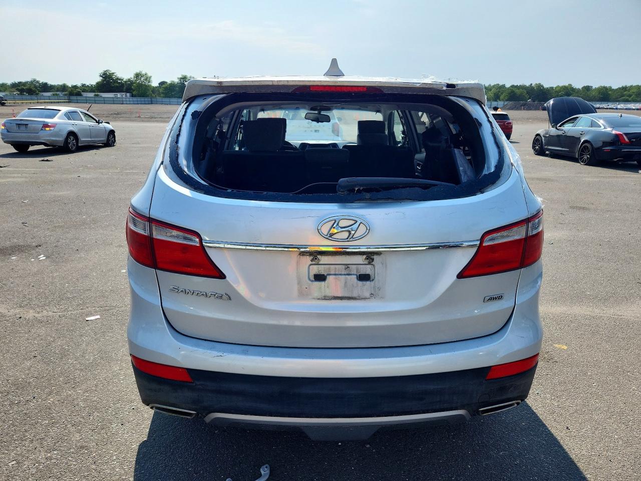 2015 Hyundai Santa Fe Gls Silver vin: KM8SMDHF2FU098037