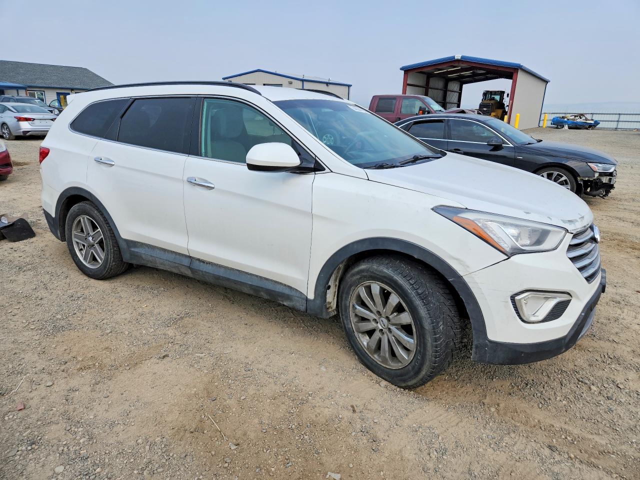 2015 Hyundai Santa Fe Gls White vin: KM8SMDHF3FU089377