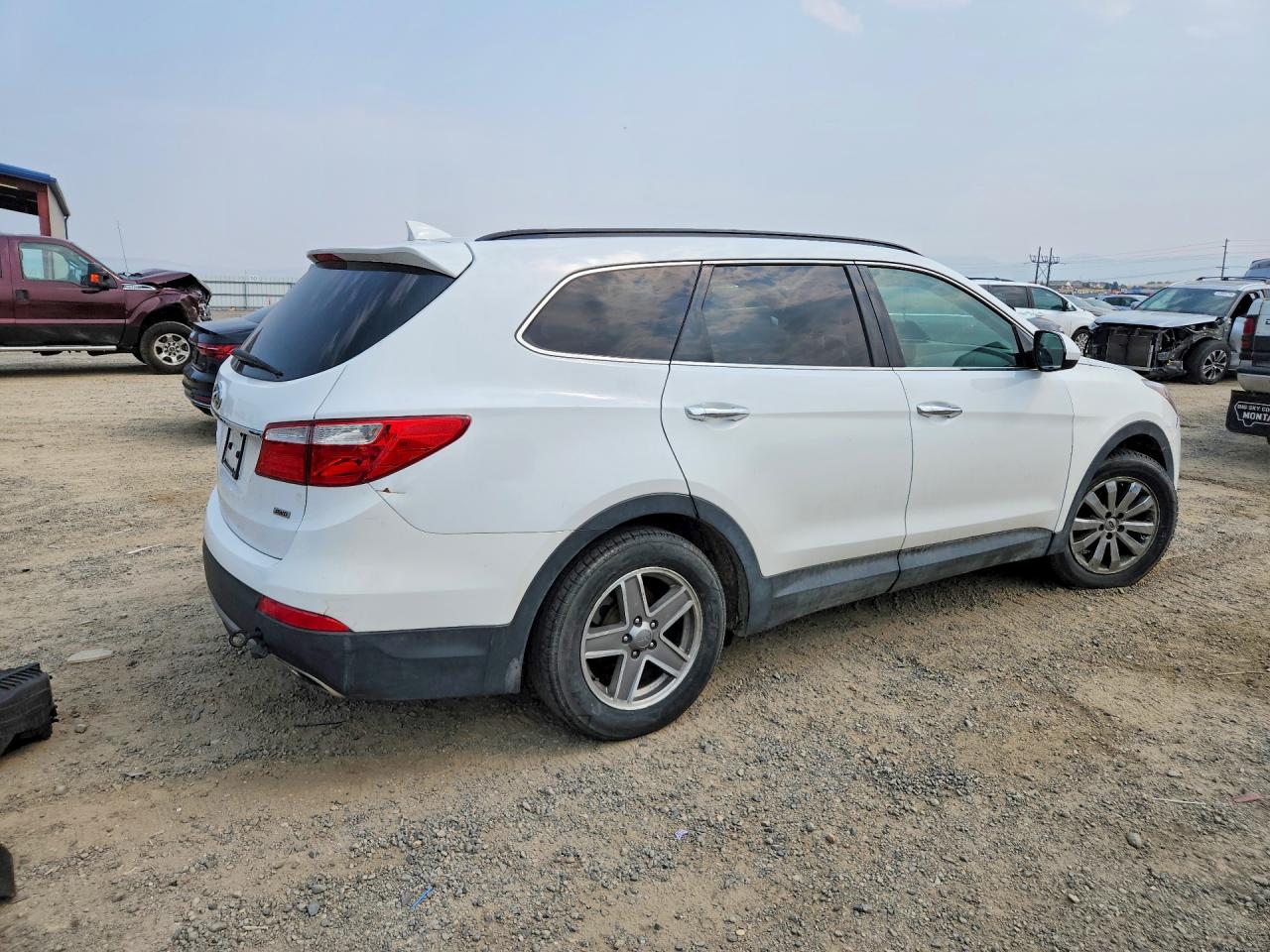 2015 Hyundai Santa Fe Gls White vin: KM8SMDHF3FU089377