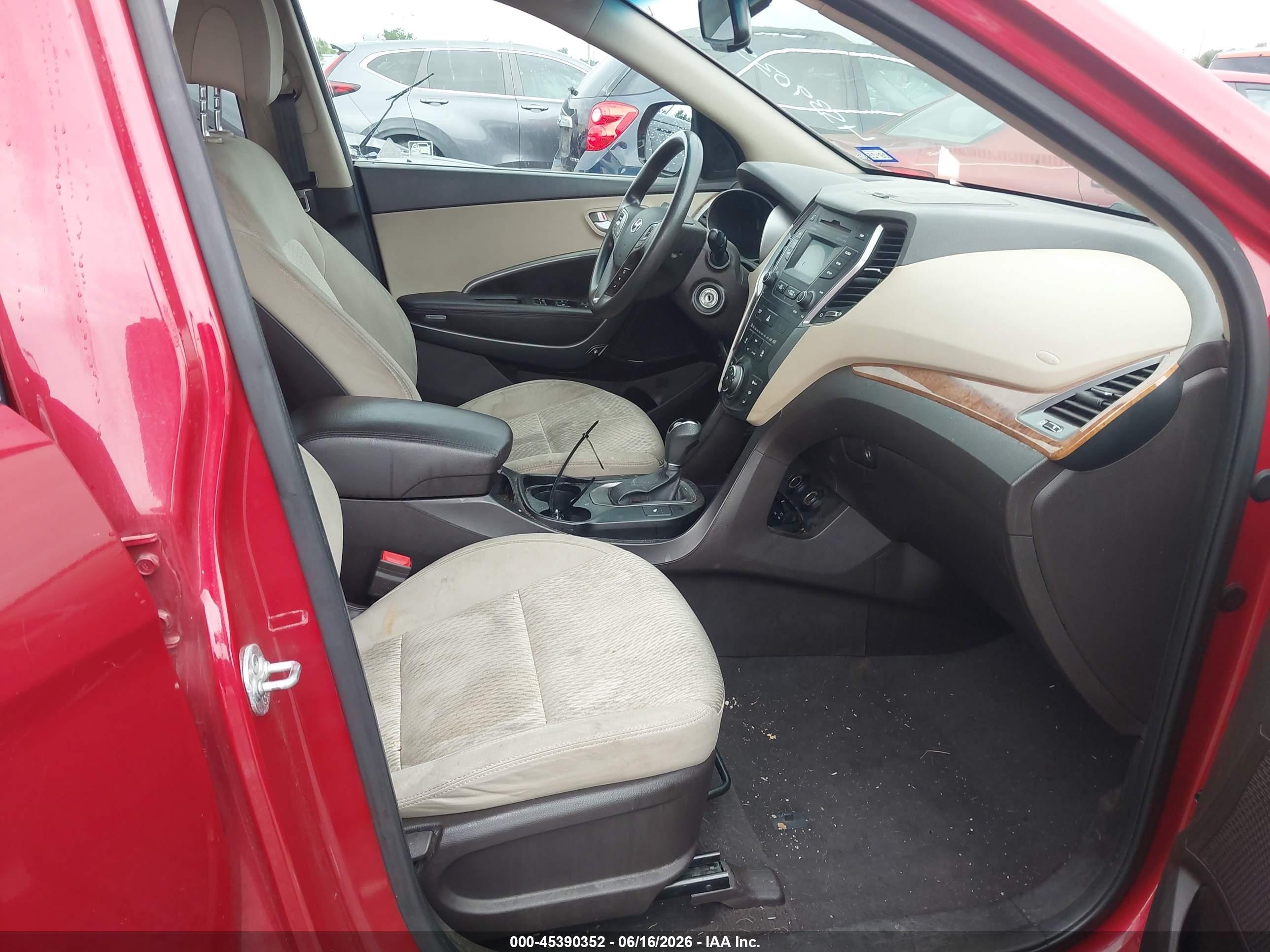2015 Hyundai Santa Fe Gls Red vin: KM8SMDHF3FU094417