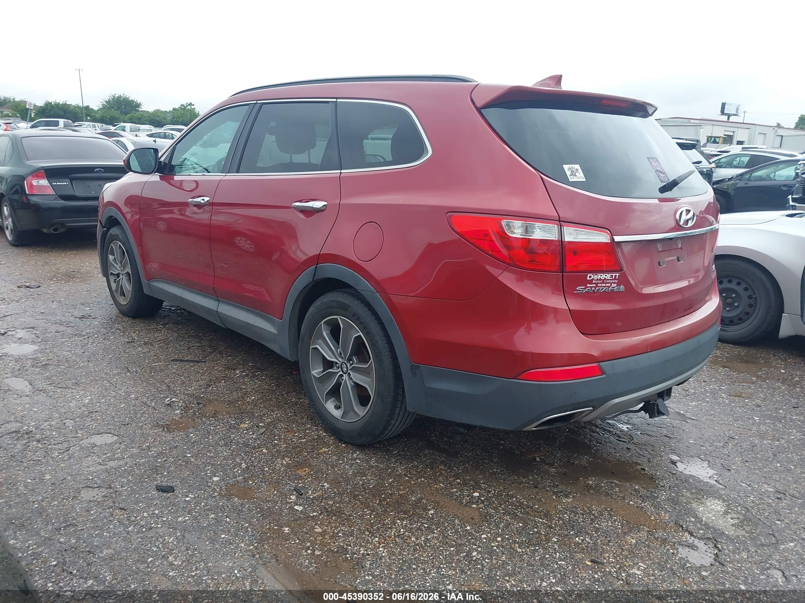 2015 Hyundai Santa Fe Gls Red vin: KM8SMDHF3FU094417